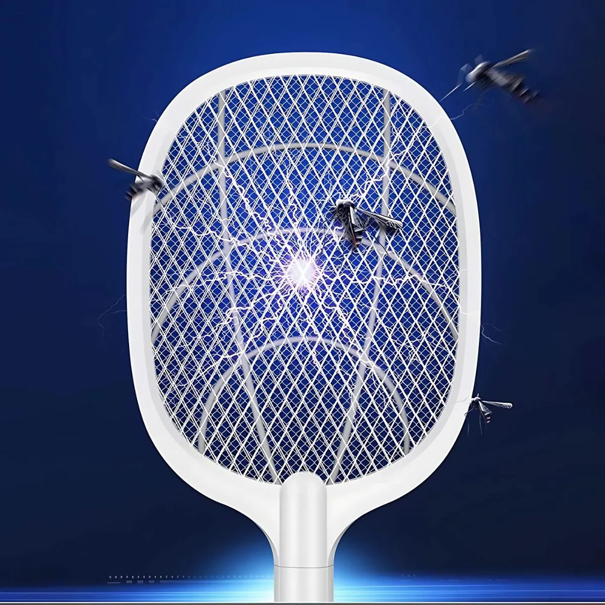 Raqueta Mata Moscas E Insectos. Trampa Para Mosquitos Eléctrica Portátil En Forma De Raqueta. Luz UV Inalámbrica. - Image 5