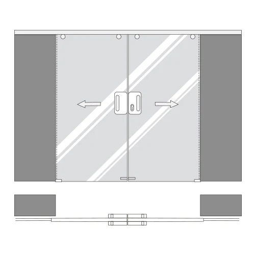 Recibidor Para Cerradura De Gancho Para Sistema Plegable O Slider Doble. Acabado Satinado. - Image 3