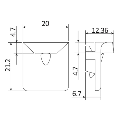 Recibidor Sistema SECUREASY PLUS Para Marco Para Ventana O Puerta Abatible. Zinc Plateado. - Image 2