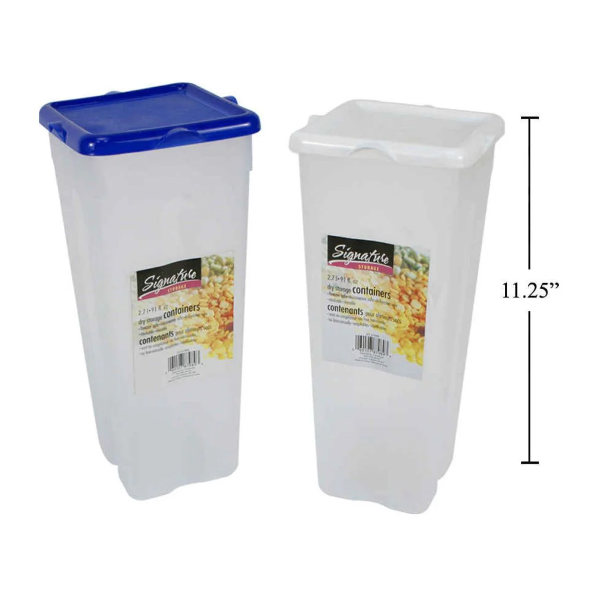 Recipiente Almacenamiento Seco91 Oz Con Tapa4.75X4.75X11 " (1 Pza) (Colores Variados Al Azar) - Image 2