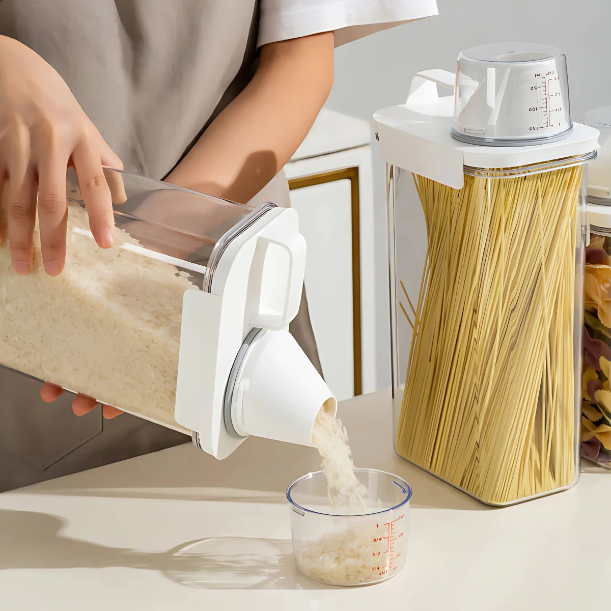Recipiente Hermético 2300Ml Con Tapa Medidora. Ideal Para Alimentos Secos. - Image 5