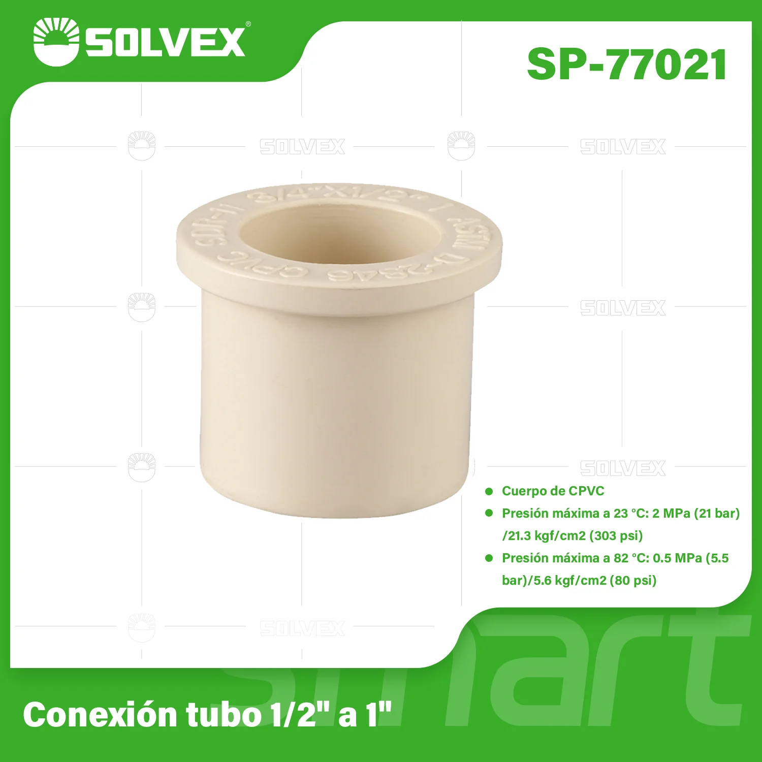Reducciones CPVC. Bushings Adaptadores Para Agua Caliente Y Fría. Conexión Termofusión. - Image 3