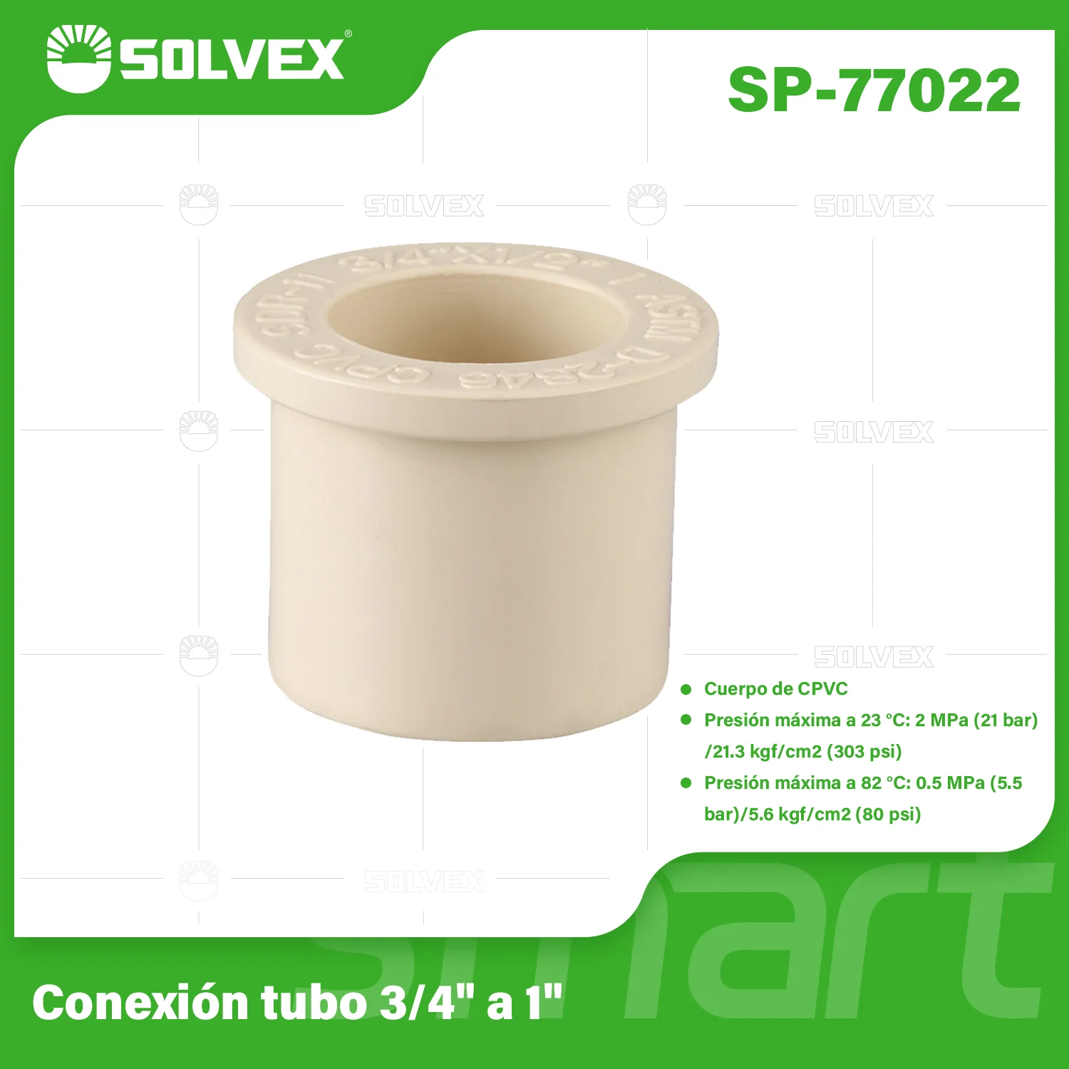 Reducciones CPVC. Bushings Adaptadores Para Agua Caliente Y Fría. Conexión Termofusión. - Image 4