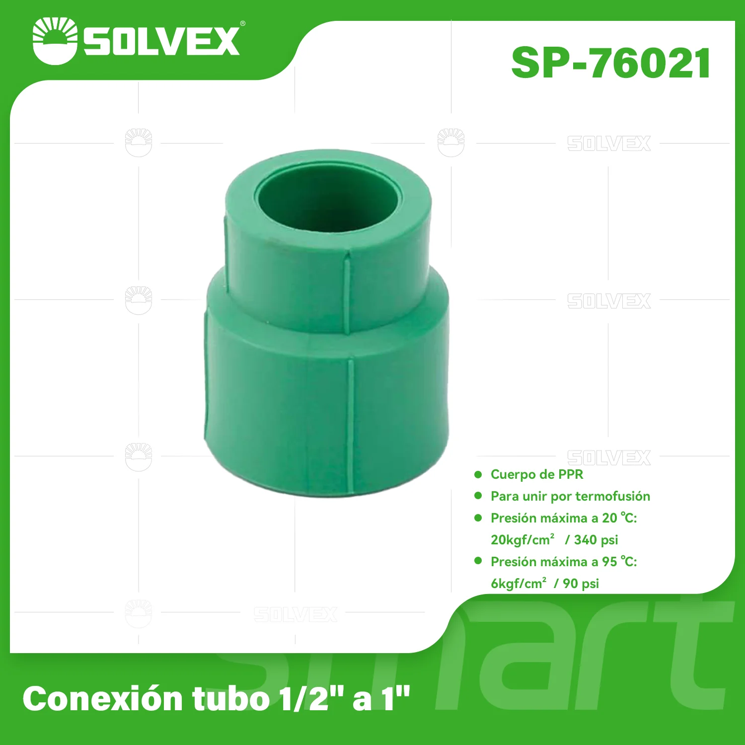 Reducciones PPR. Conexiones Termofusión Para Tuberías De Agua. Adaptadores Reductores. - Image 3