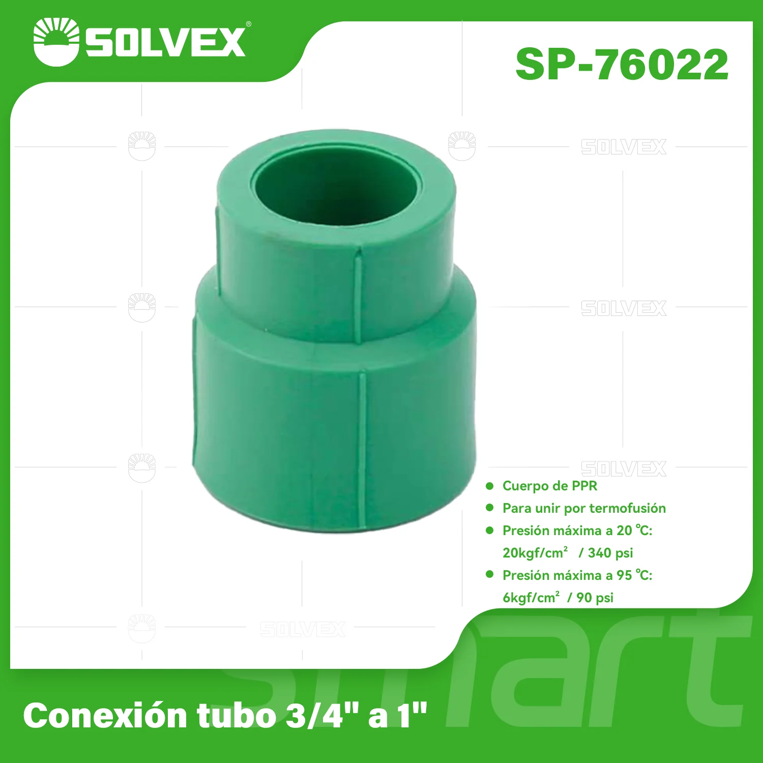 Reducciones PPR. Conexiones Termofusión Para Tuberías De Agua. Adaptadores Reductores. - Image 4