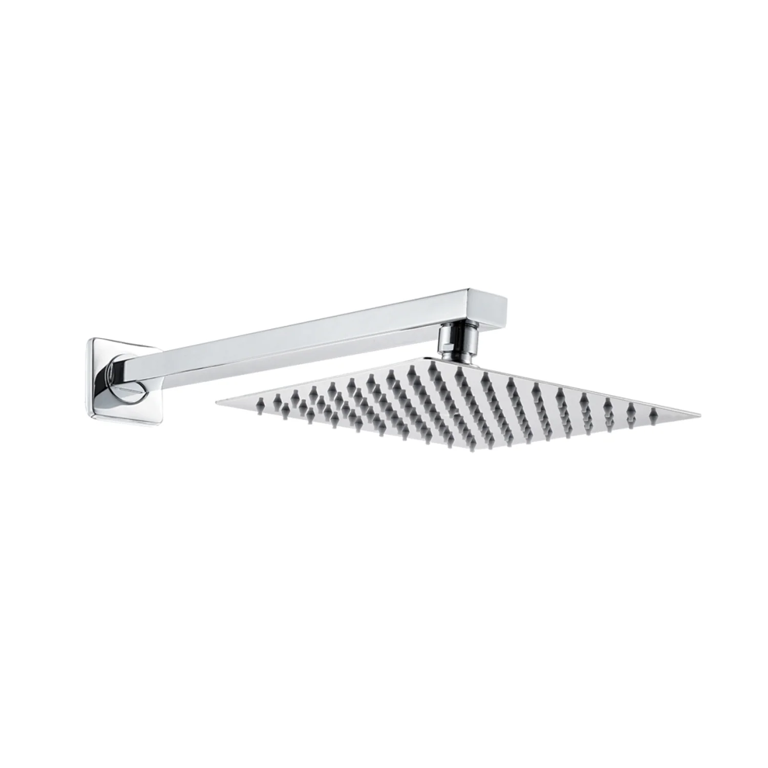 Regadera Cuadrada 8" Con Brazo De 40 Cm. Set De Ducha Acero Inoxidable Cromado. - Image 2