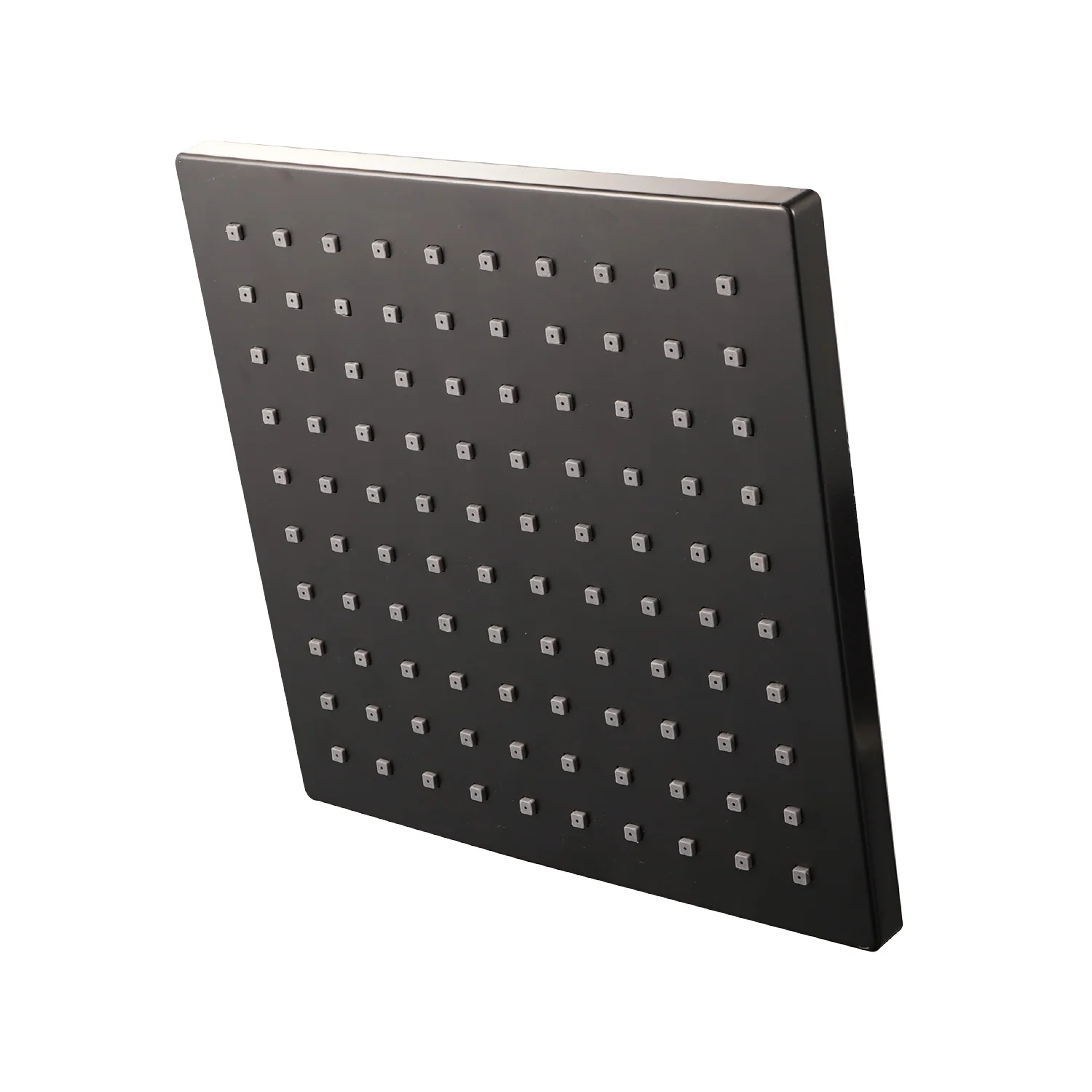 Regadera Para Ducha Cuadrada 8" Negra. Cabezal De ABS Y Acero Inoxidable Resistente. - Image 2