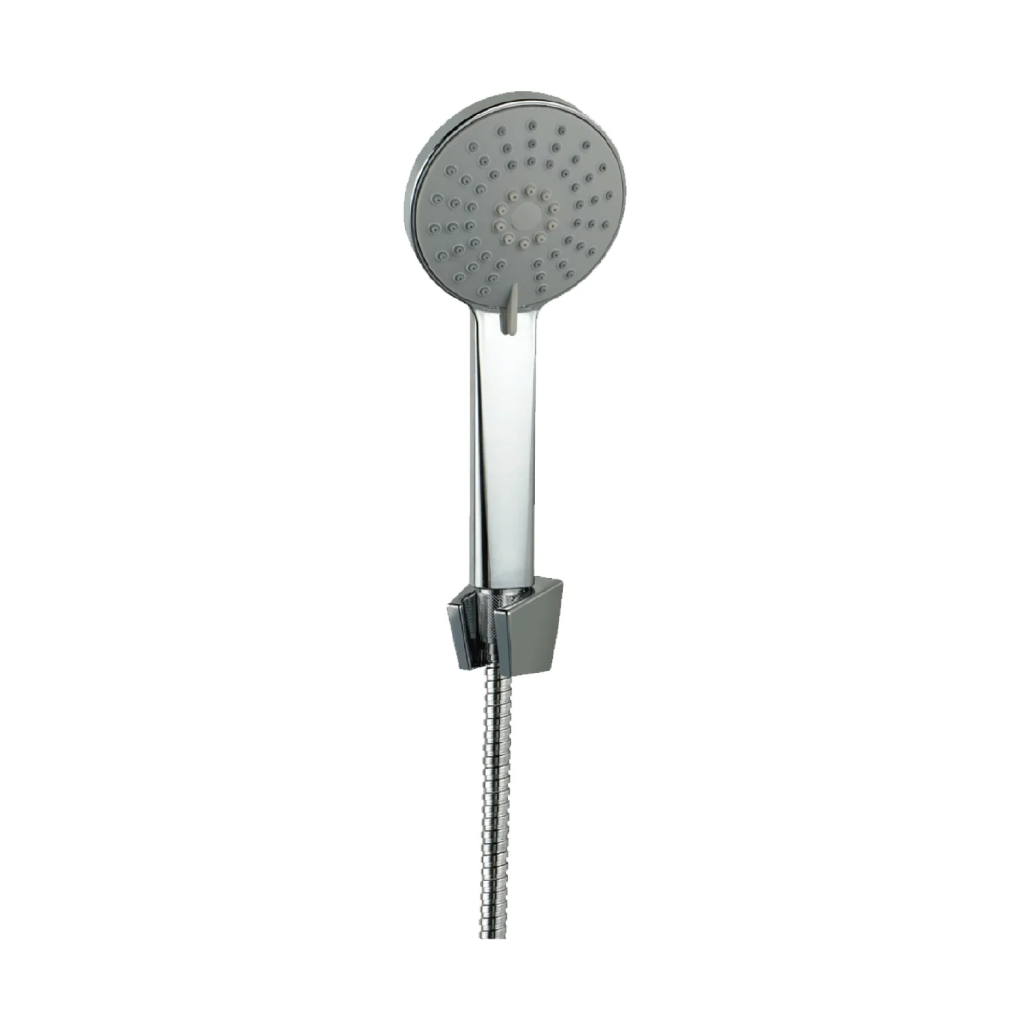 Regadera Tipo Teléfono De 4” Con Soporte. 3 Funciones De Rociado Y Acabado Cromado Brillante. - Image 2