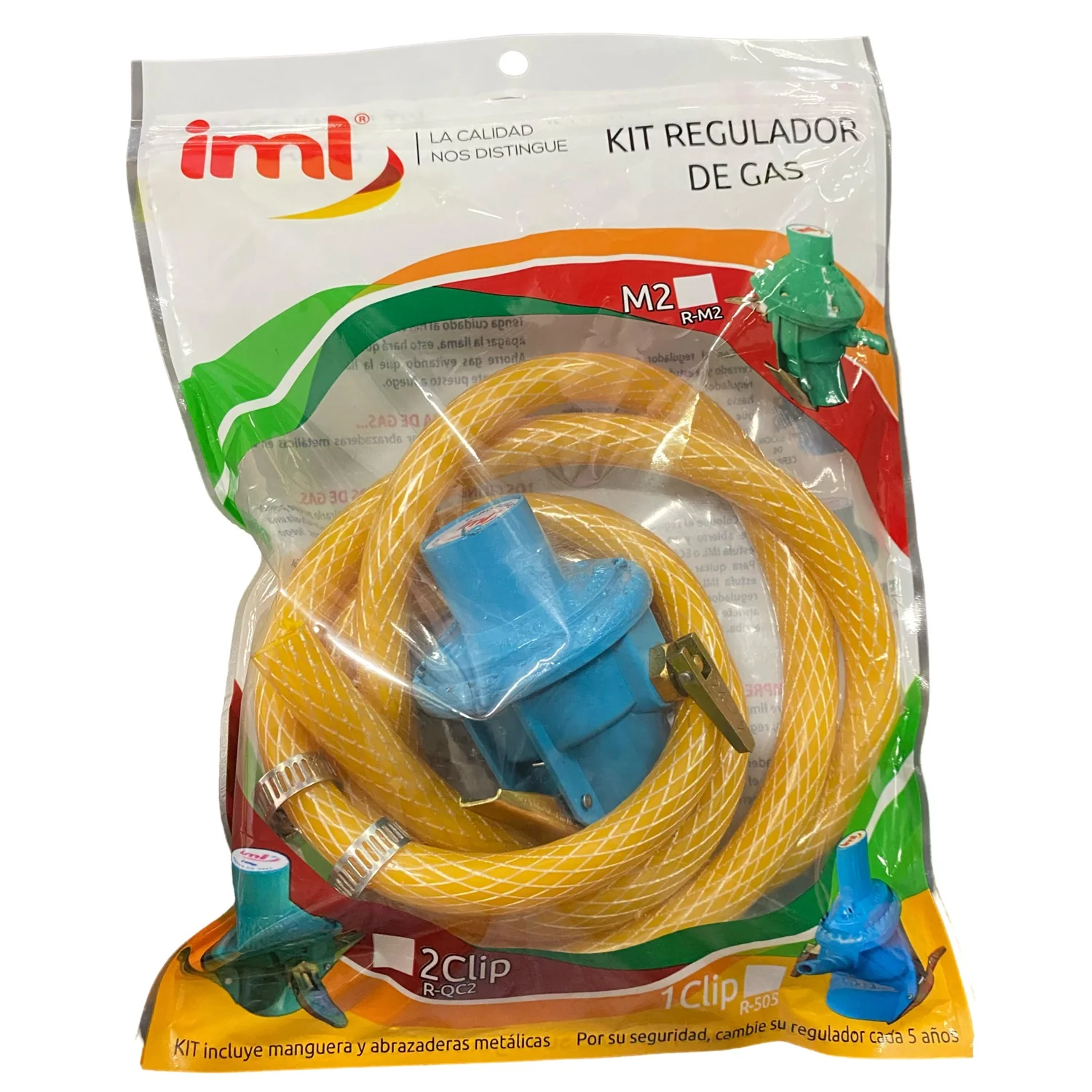 Regulador De Gas IML Modelo R-505K1. Tropigas Adaptador Con Manguera - Image 4