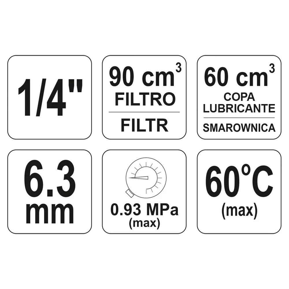 Regulador De Presion Con Lubricante, Manometro Y Filtro De Aire - Image 3