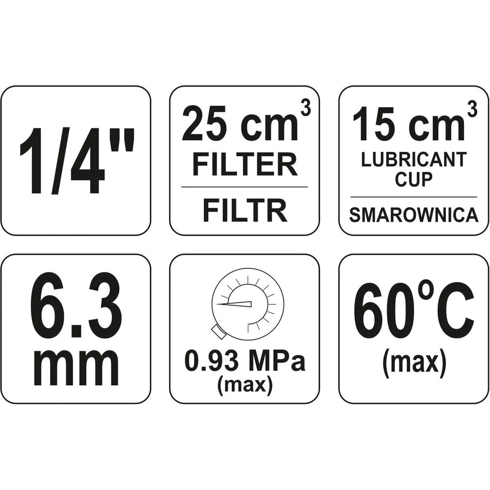 Regulador De Presion Con Lubricante, Manometro Y Filtro De Aire - Image 3