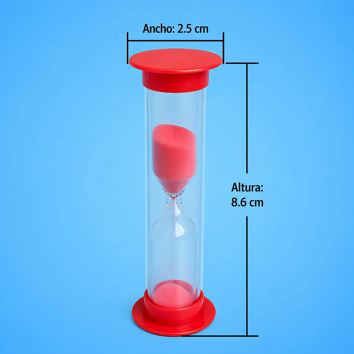 Reloj De Arena Temporizador. Set 6 Piezas (30 Seg A 10 Min). Cronómetro Visual Para Niños, Cocina, Estudio Y Productividad. - Image 4