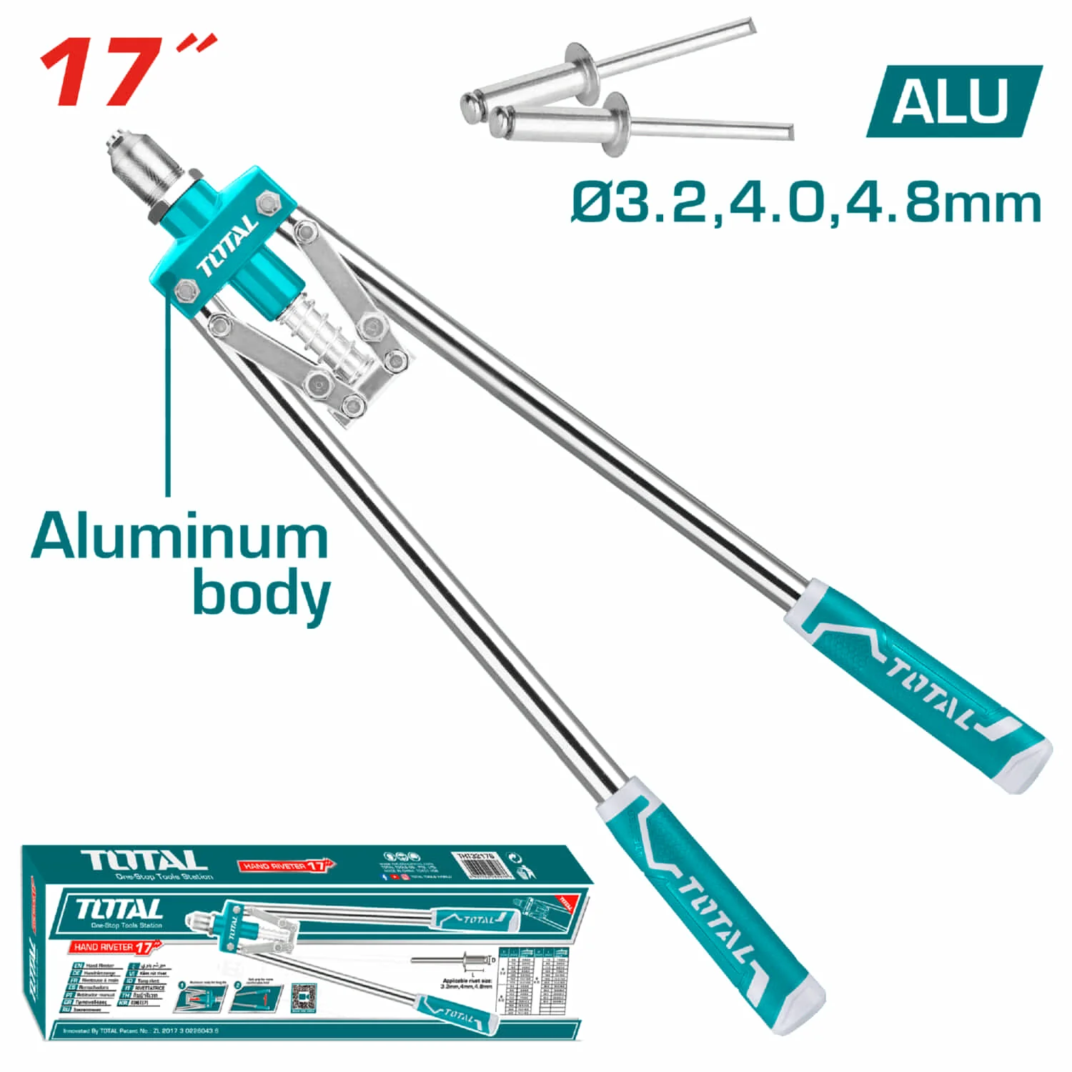 Remachadora  420Mm,17". Para Remaches 3.2Mm,4Mm,4.8Mm