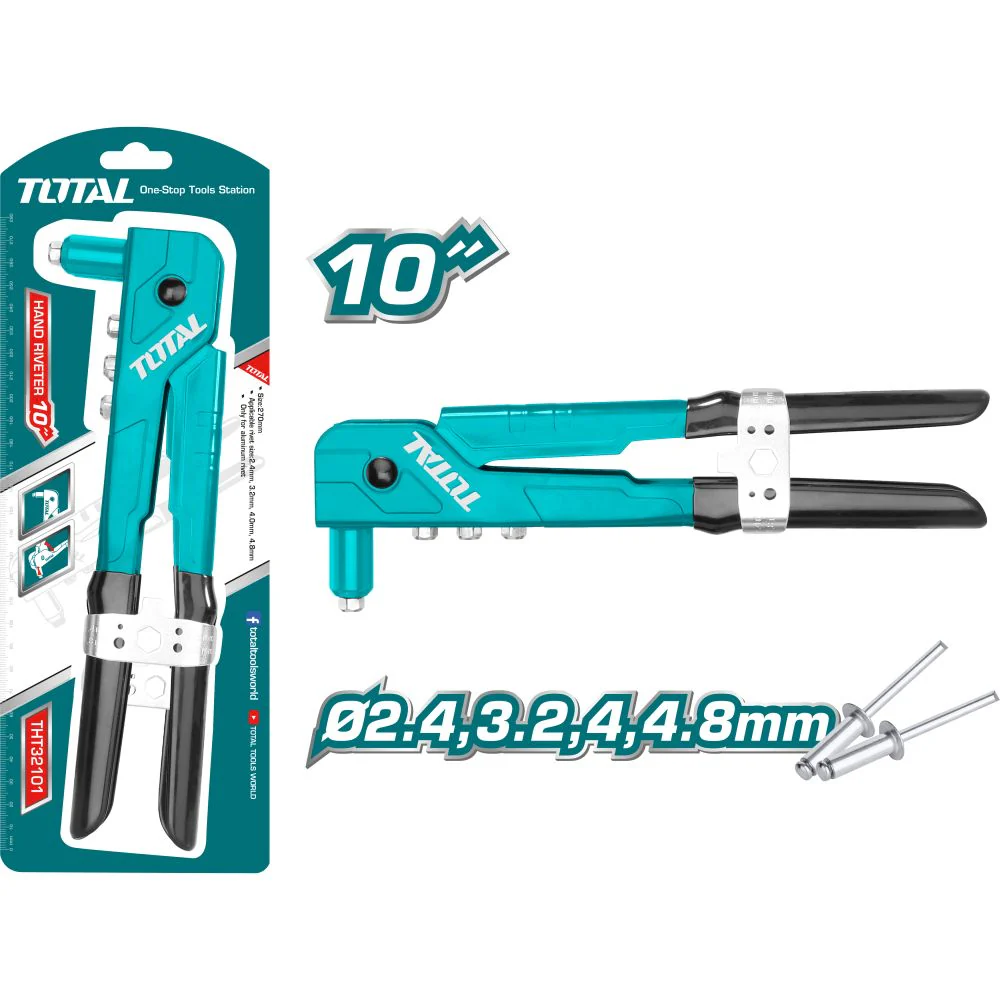 Remachadora Manual De 10". Para Remaches De 2.4Mm, 3.2Mm, 4Mm, 4.8Mm. - Image 2