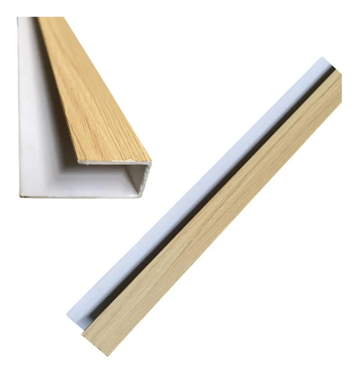 Remate Terminal Tipo C Accesorio Cielo Raso PVC Techo Madera Fresno 5.95M  Resistente A Humedad Fácil Instalación Alta Durabilidad - Image 3