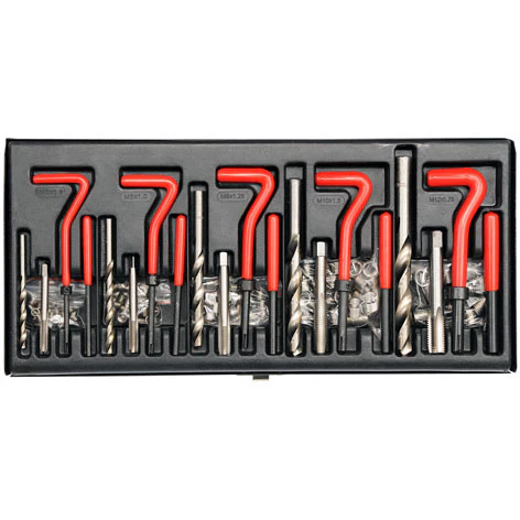 Reparador De Roscas Recuperar Roscas M5-M12 131PCS Kir Roscador 131 Pzas