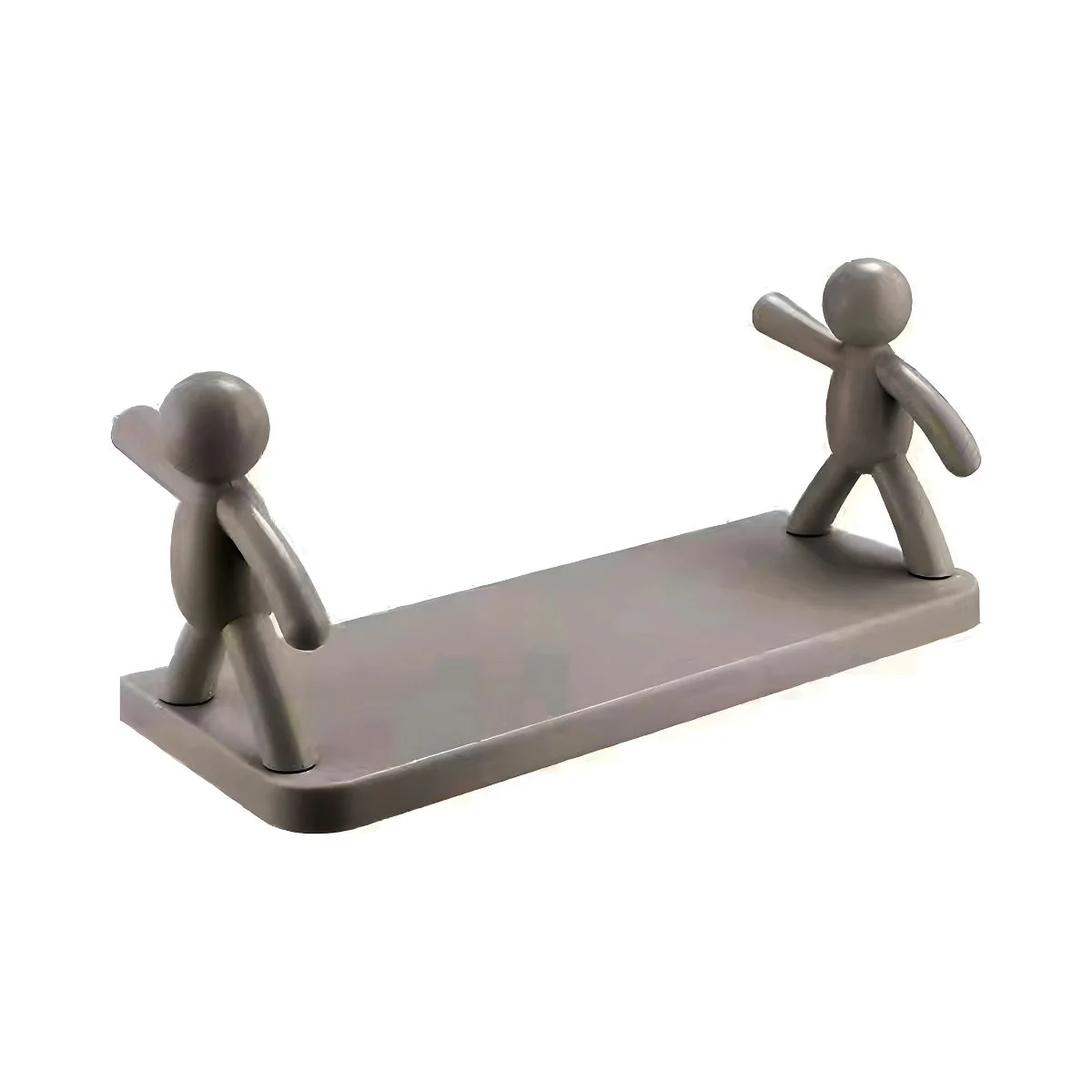 Repisa De Pared. Estante Flotante Adhesivo Con Figuras Decorativas. (Unidad) Tablilla Para Baño O Cocina. 31.5X12 Cm - Image 2