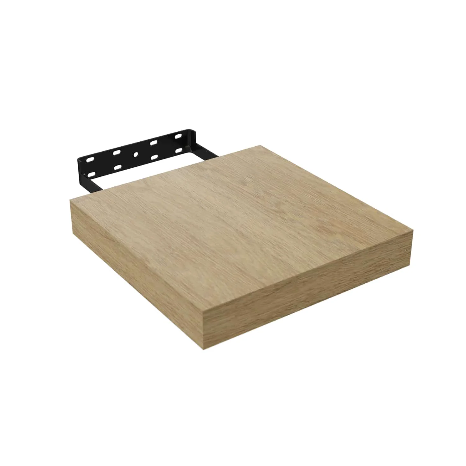 Repisas De Pared 23 Cm Largo X 23.5 Cm Ancho X 38 Mm Espesor (1 1/2") Color Madera