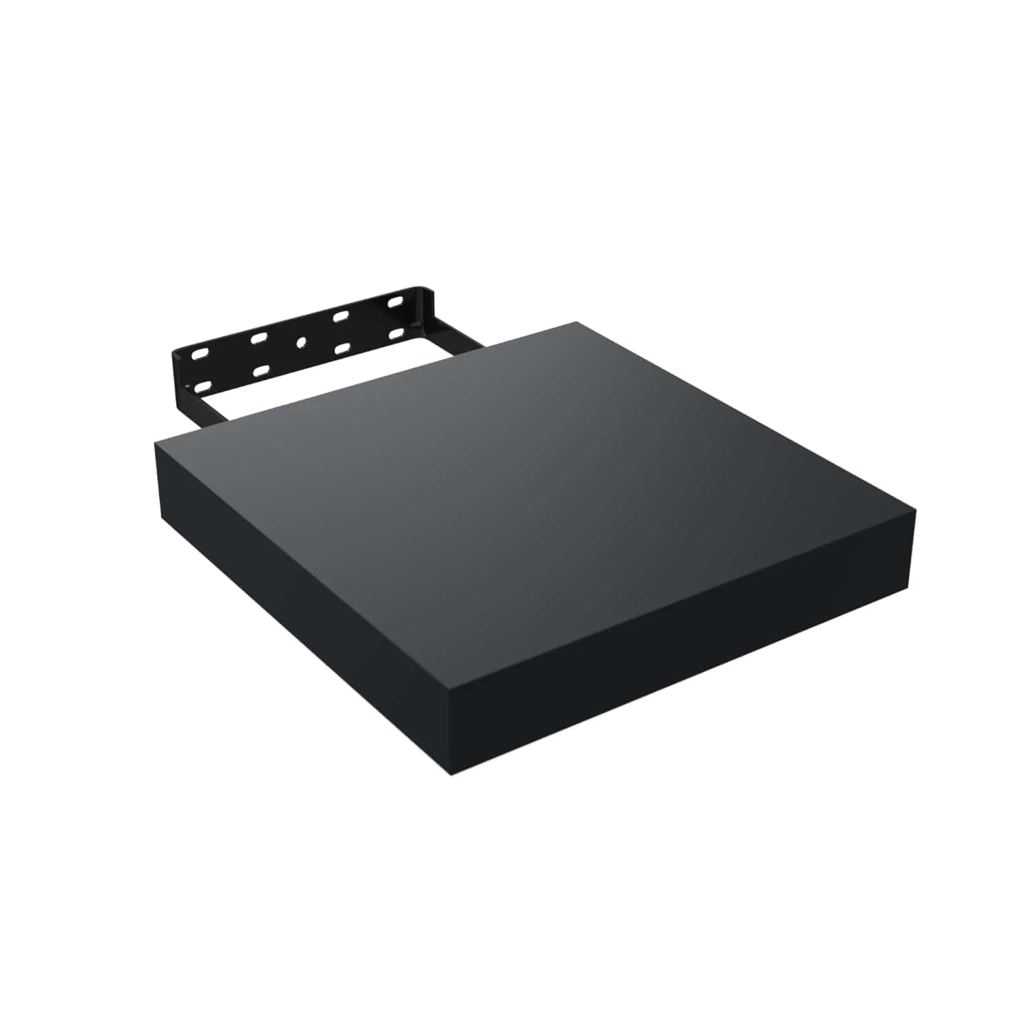 Repisas De Pared 23 Cm Largo X 23.5 Cm Ancho X 38 Mm Espesor (1 1/2") Color Negro