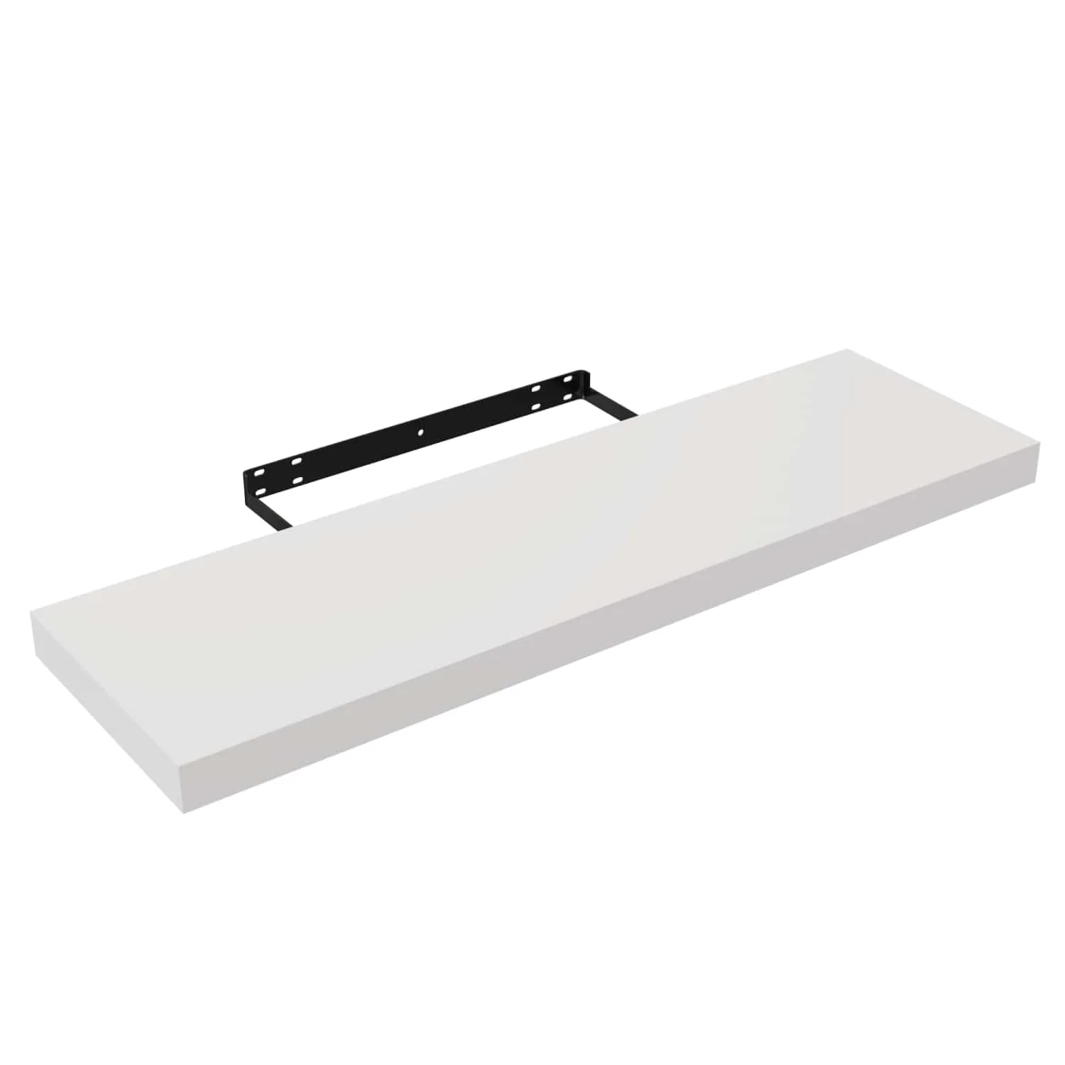 Repisas De Pared 80 Cm Largo X 23.5 Cm Ancho X 38 Mm Espesor (1 1/2") Color Blanco