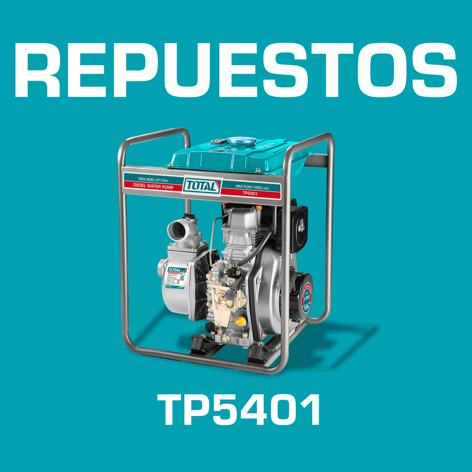 Repuestos Bomba De Agua Diesel De 4" 1420L/Min. Codigo TP5401