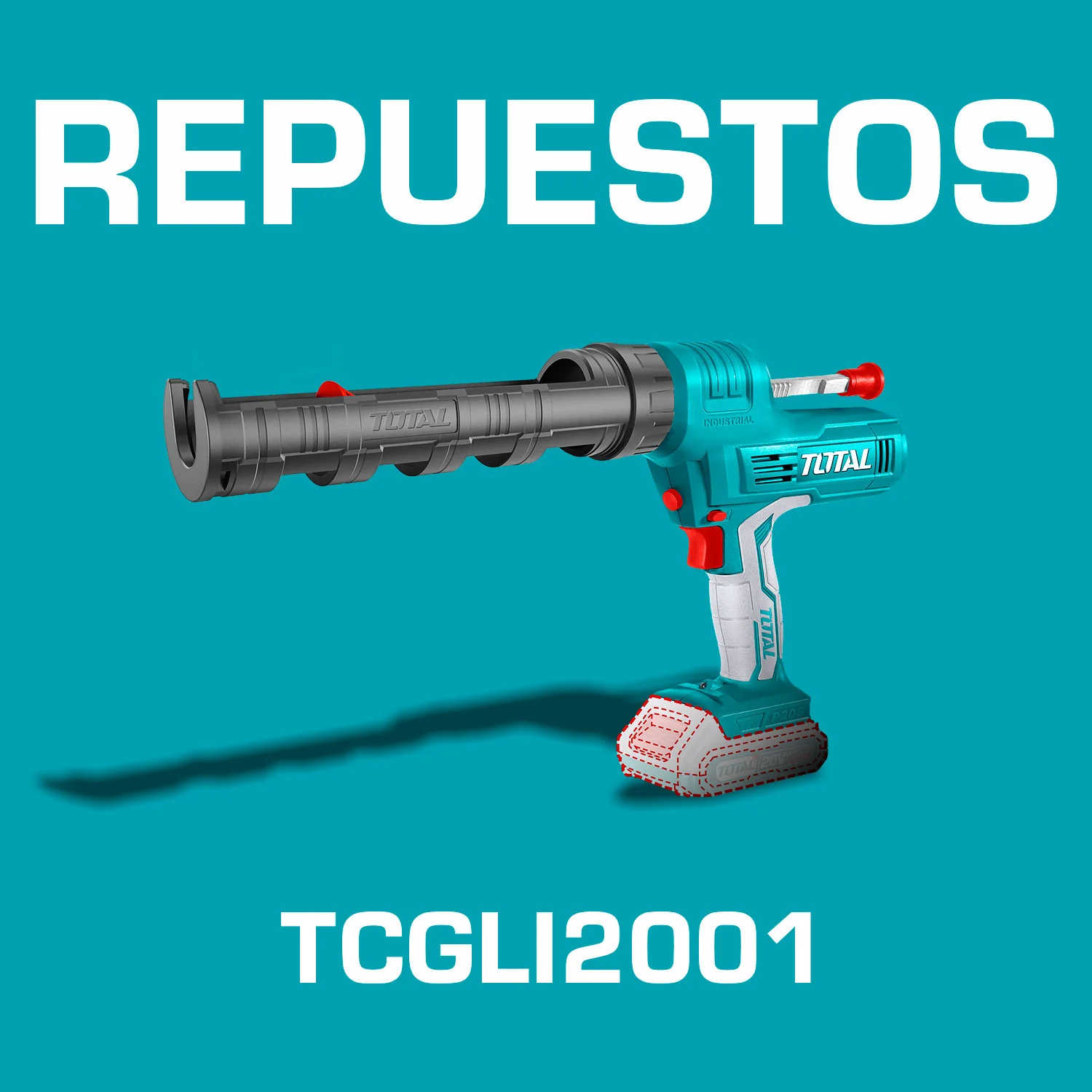 Repuestos Calafateadora Inalámbrica 20V Pistola De Silicón Codigo  TCGLI2001