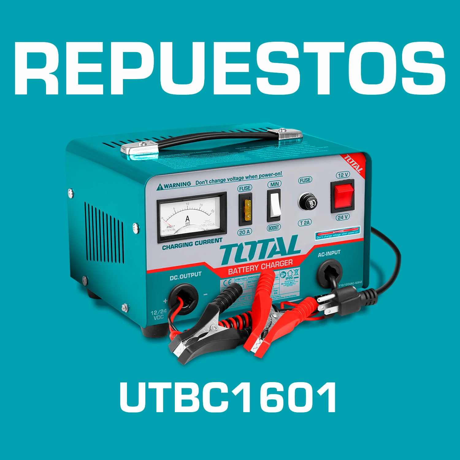 Repuestos Cargador De Baterias De Carro Codigo UTBC1601