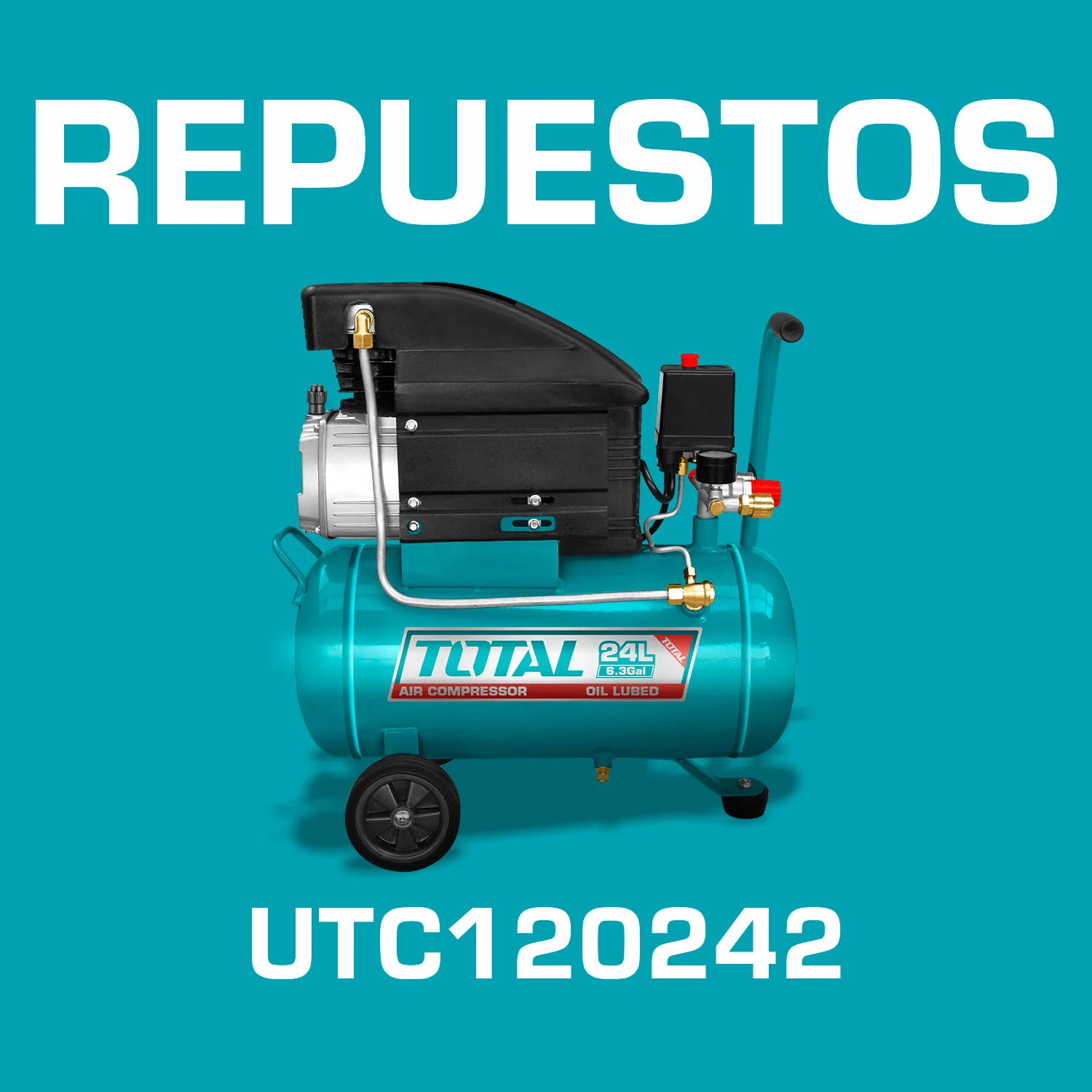 Repuestos Compresor De Aire 2Hp 24L 110V Codigo UTC120242