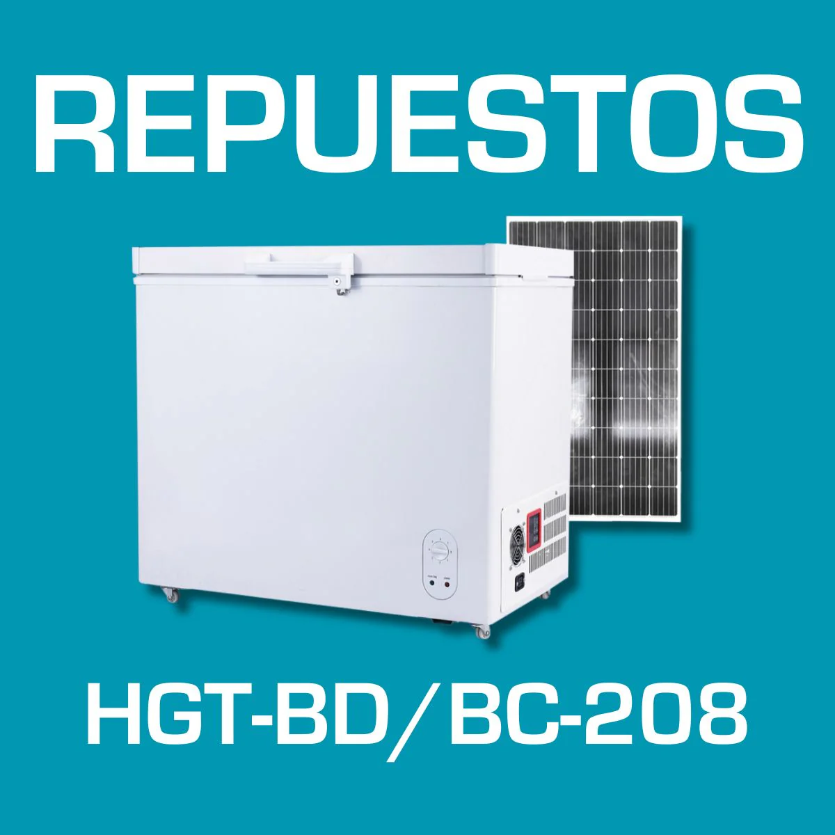 Repuestos Congelador Solar 208L. Codigo HGT-BD/BC-208