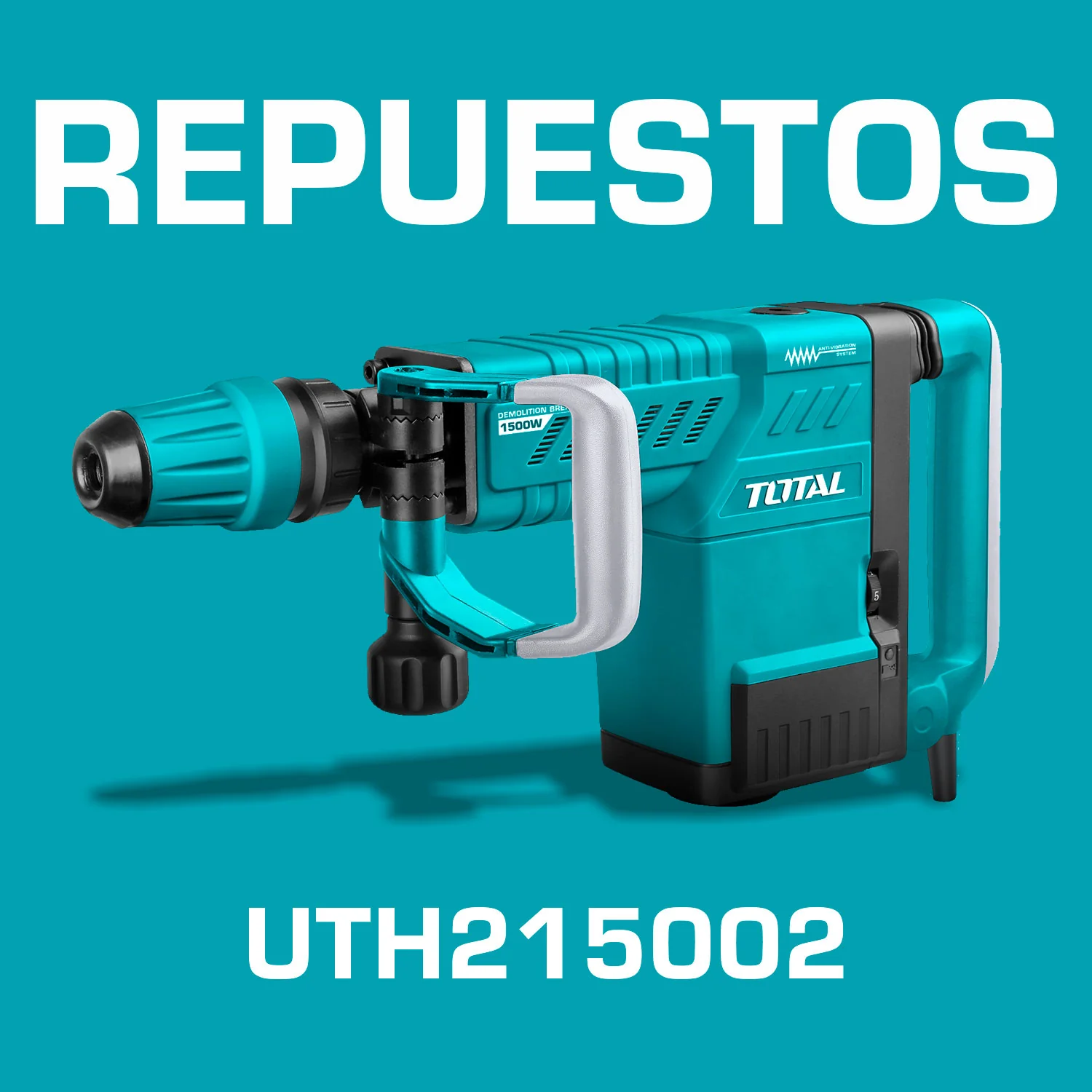 Repuestos Demoledor Rotomartillo 1500W SDS MAX 25J Codigo UTH215002
