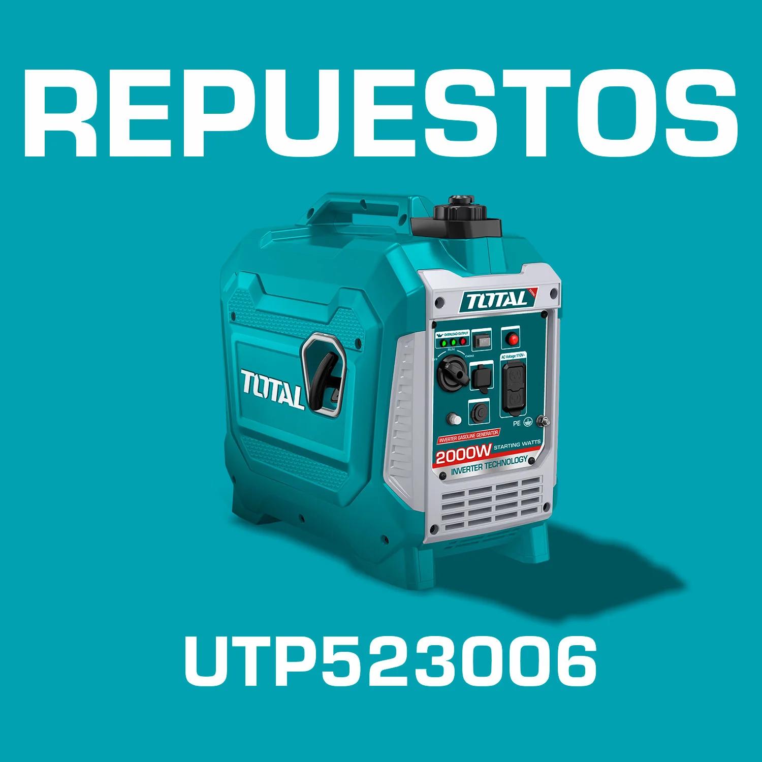 Repuestos Generador Inverter De Gasolina 110-120V. 17.5Kg. Codigo UTP523006