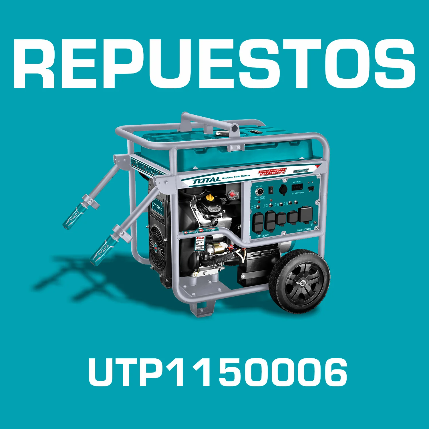 Repuestos Generador A Gasolina 15,000 Watts 15Kw 110-120V 60Hz 3600Rpm 40L . Planta Codigo  UTP1150006