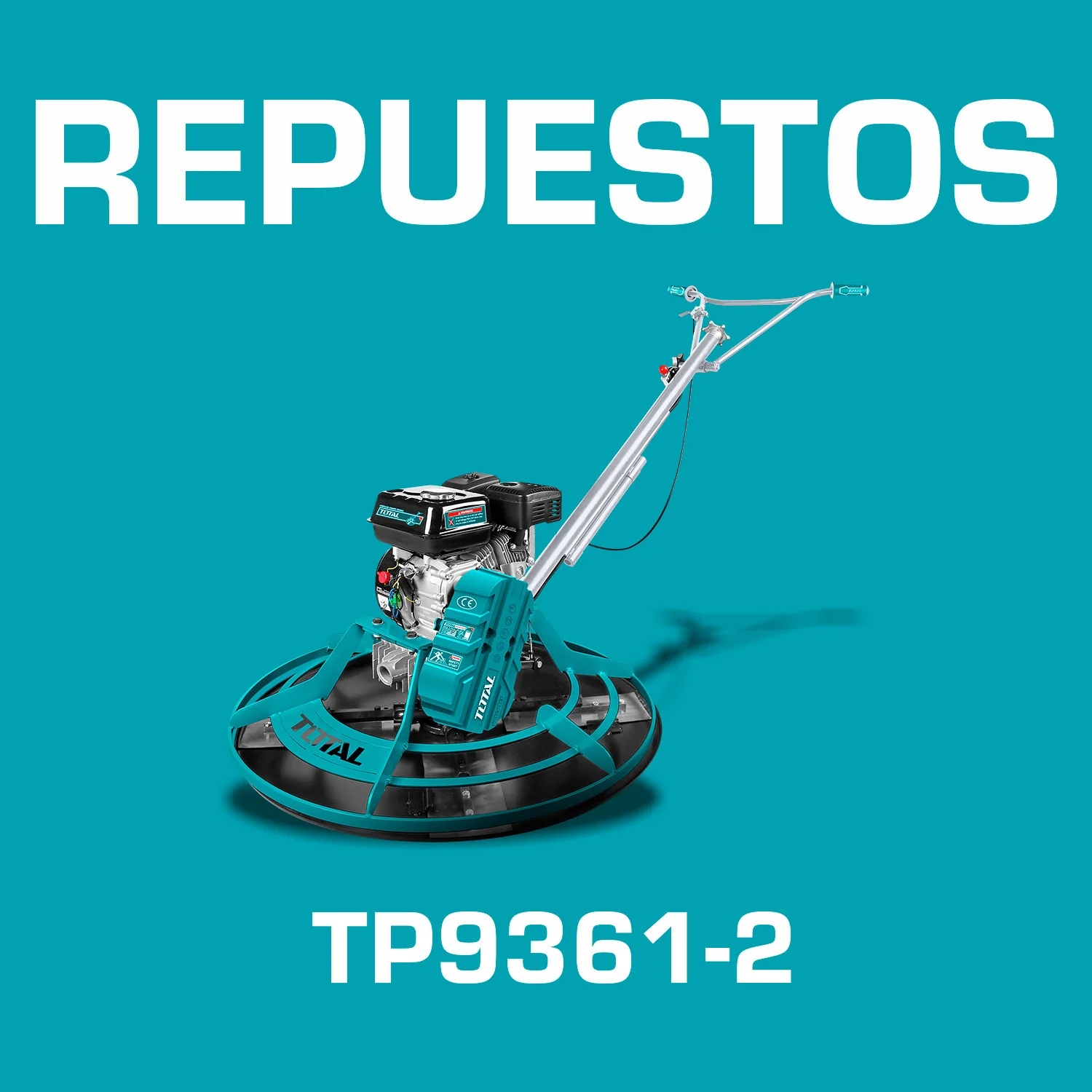 Repuestos Llana De Poder A Gasolina. 4.8Kw (6.5HP) Con Plato De Hierro. 91Cm Codigo TP9361-2