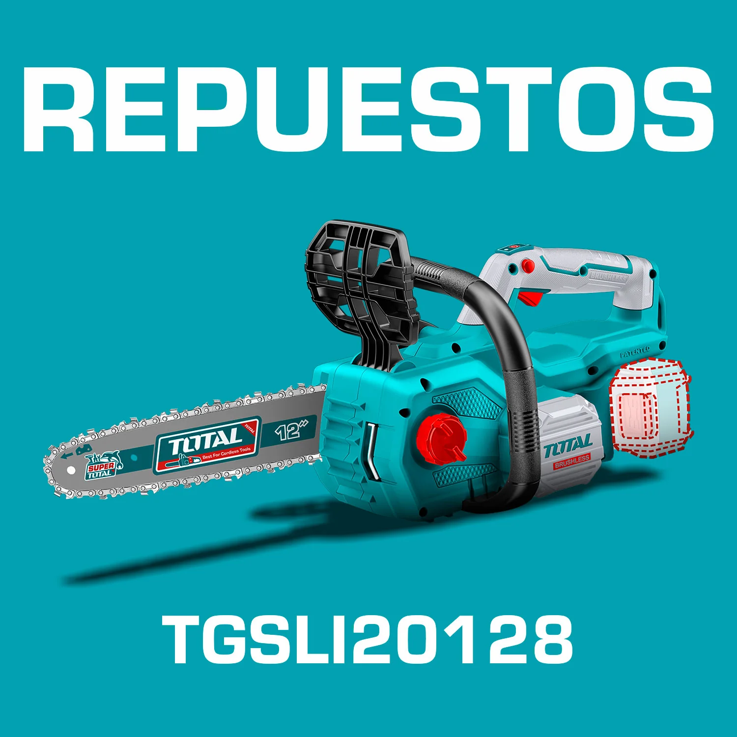 Repuestos Motosierra Lithium-Ion De Bateria De 20 V. Codigo TGSLI20128