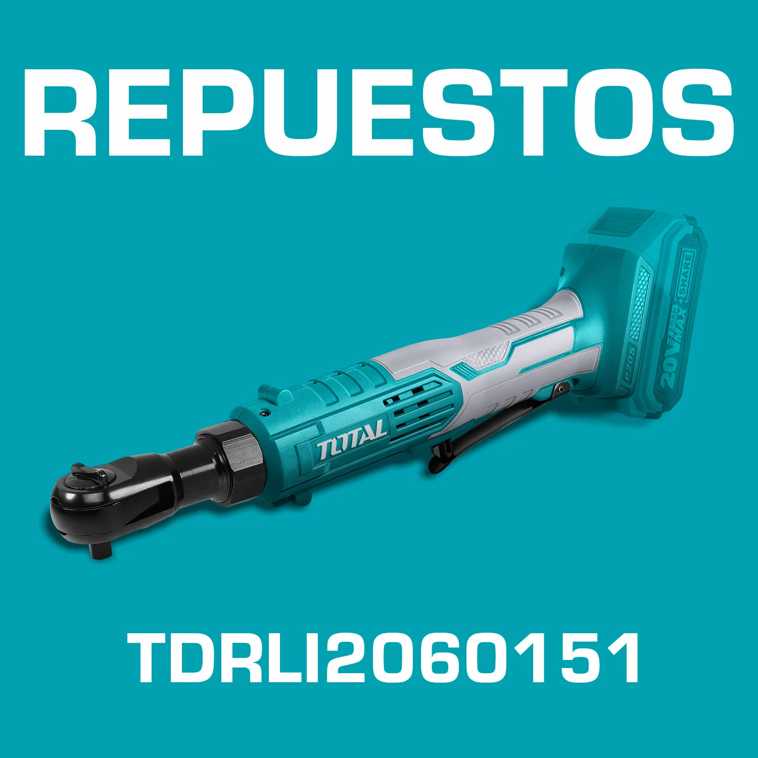 Repuestos Ratchet Inalámbrico 20V De 3/8" 65Nm. Codigo TDRLI2060151
