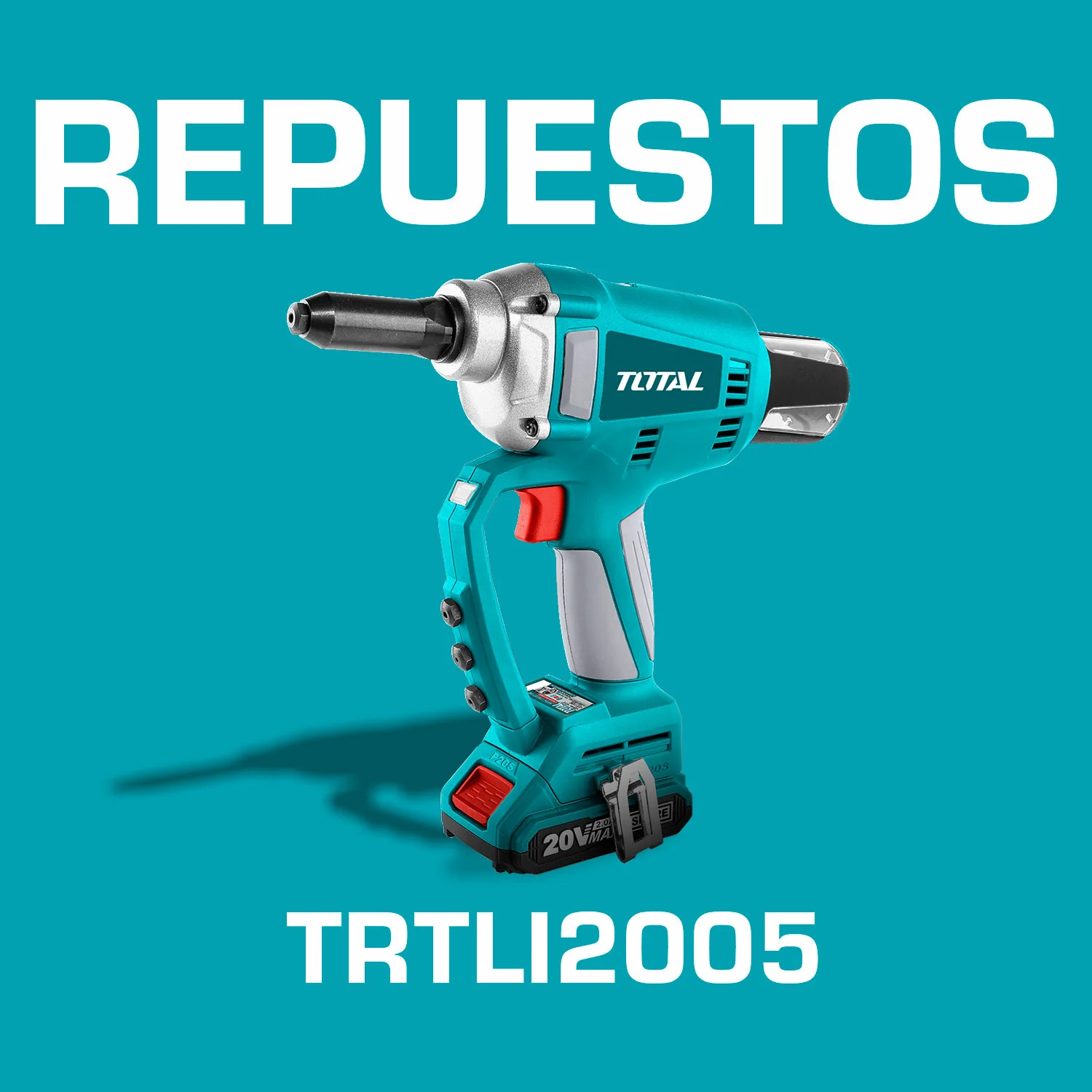 Repuestos Remachadora Inalámbrica 20V 20Kn. Codigo TRTLI2005