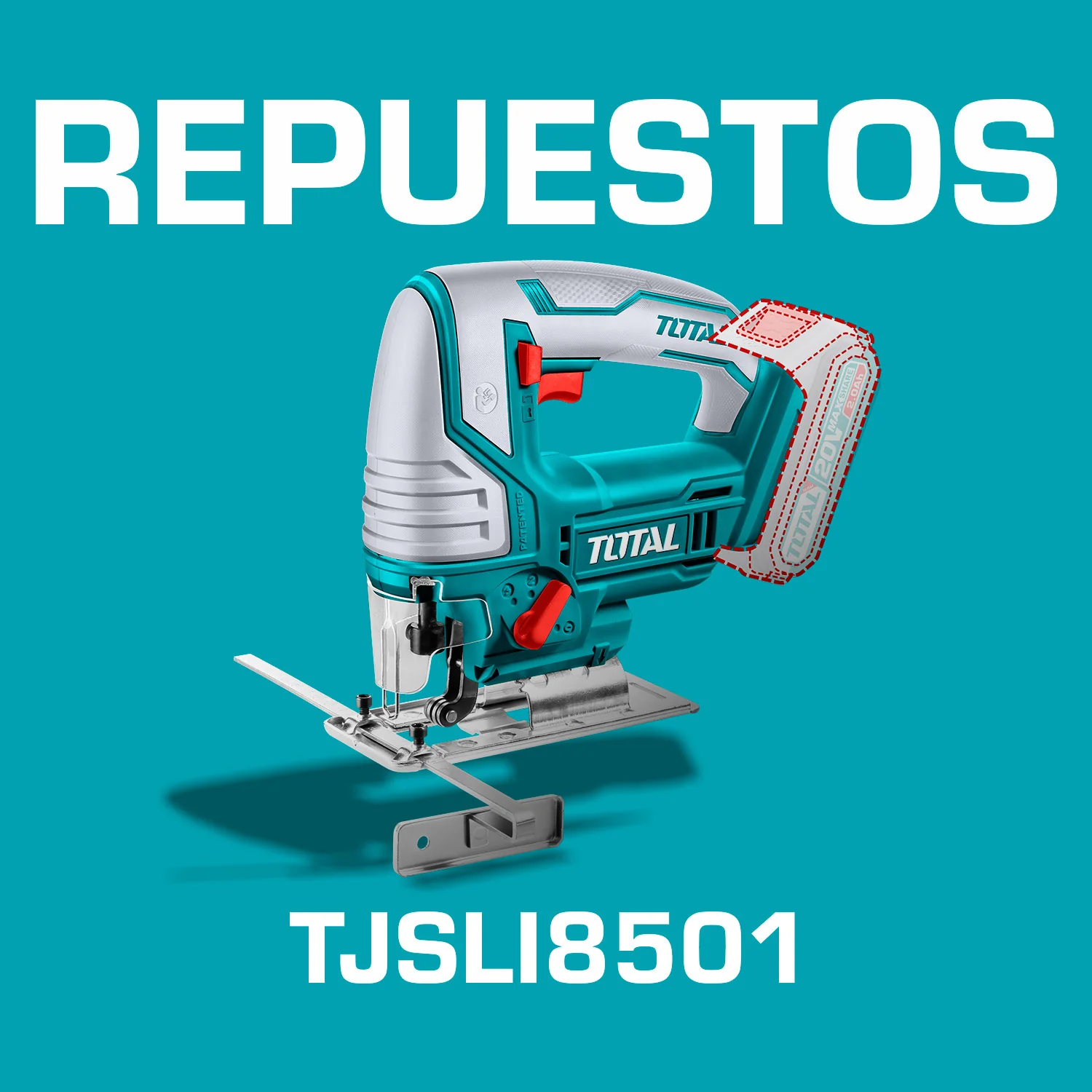Repuestos Sierra Caladora Inalambrica 20V (1 Año) Codigo  TJSLI8501