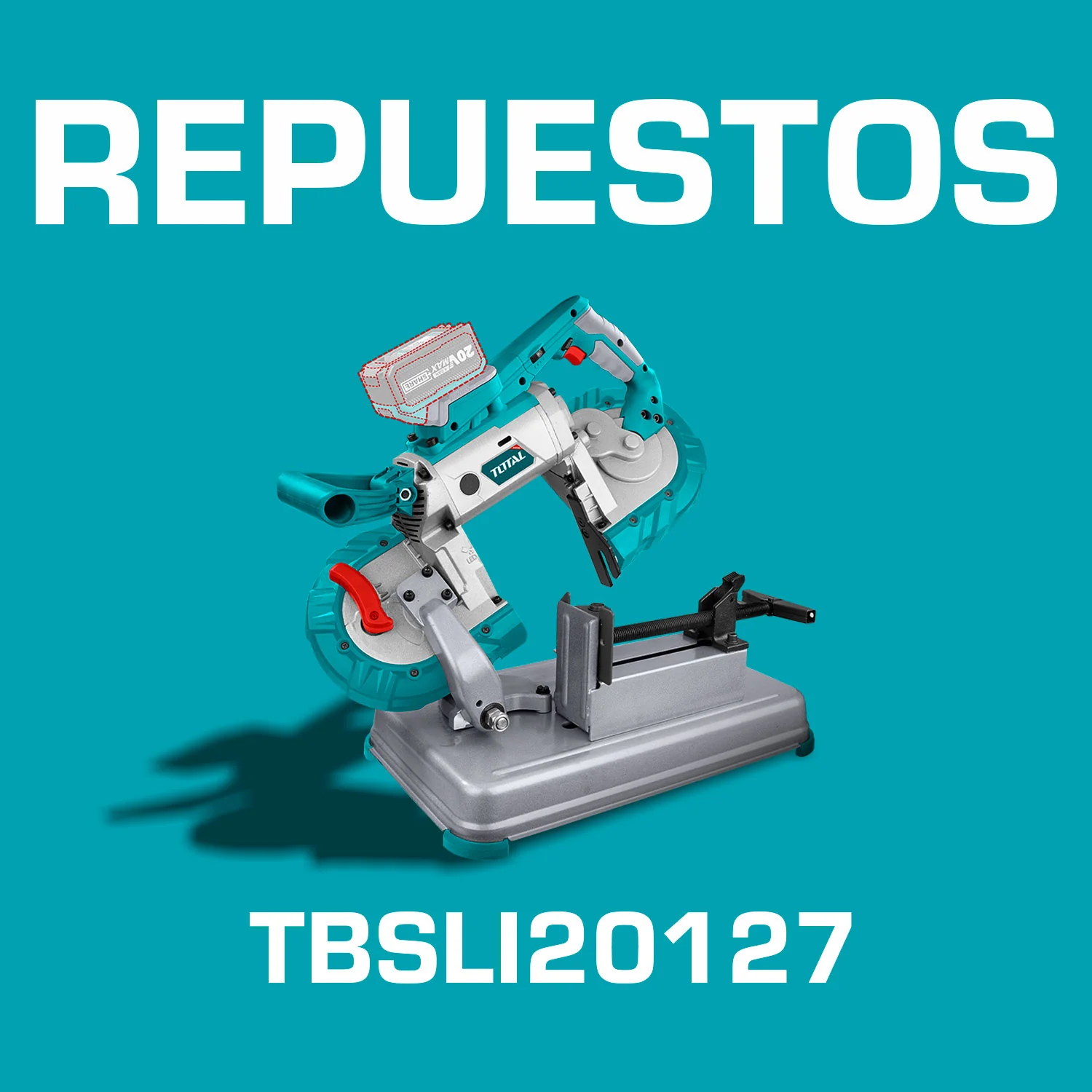 Repuestos Sierra De Banda Inalámbrica 20V.0-120M/Min. Codigo TBSLI20127