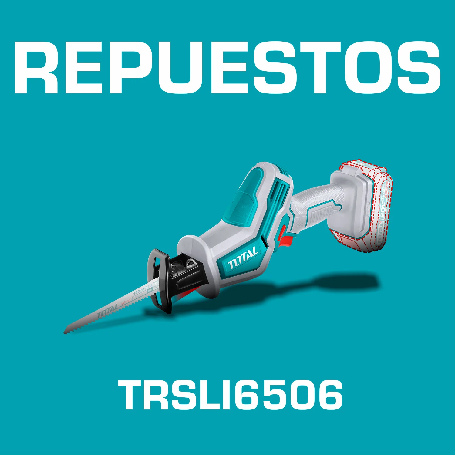 Repuestos Sierra Sable Reciproca 20V 3200Rpm. Codigo TRSLI6506