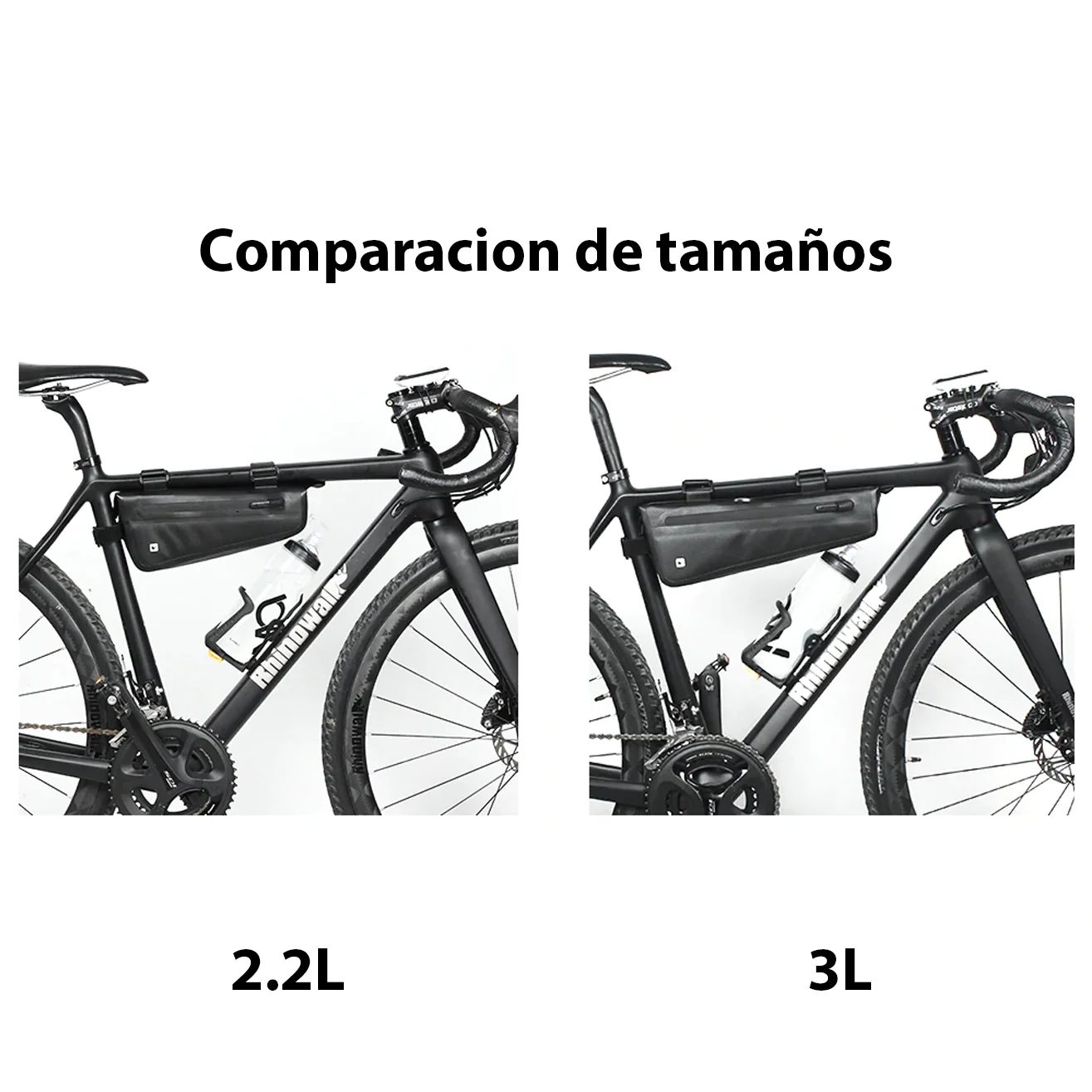 Bolso Impermeable Para Bicicleta 2.2L, Para Anclar Al Tubo Central De Cuadro Rhinowalk - Image 4