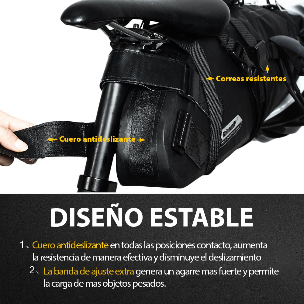 Bolso Impermeable Para Bicicleta 5L, Para Anclar Bajo El Asiento Rhinowalk - Image 2