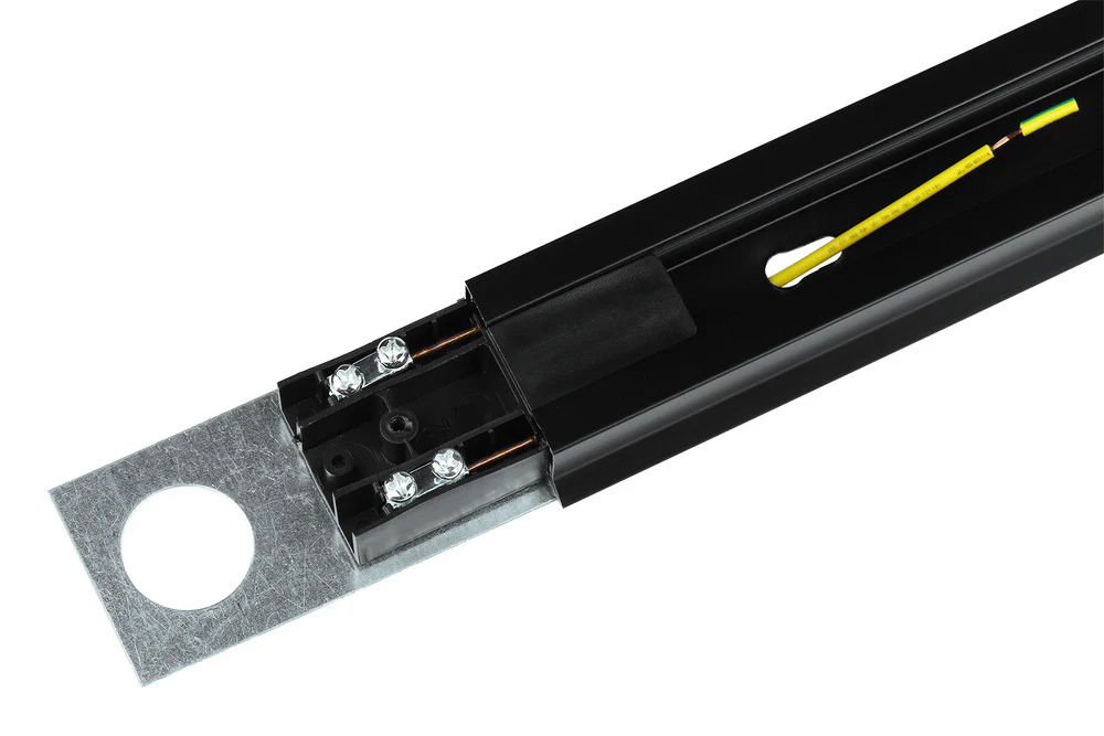 Riel Negro De Aluminio 1M Para Lamparas LED Iluminación. - Image 3