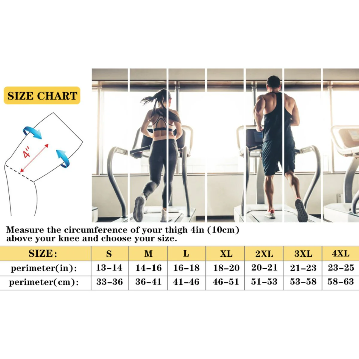 Rodillera Deportiva Con Tiras Ajustables Y Compresión 360°. Soporte Para Rodilla Con Cobre Iones. Talla M (Unidad). - Image 6