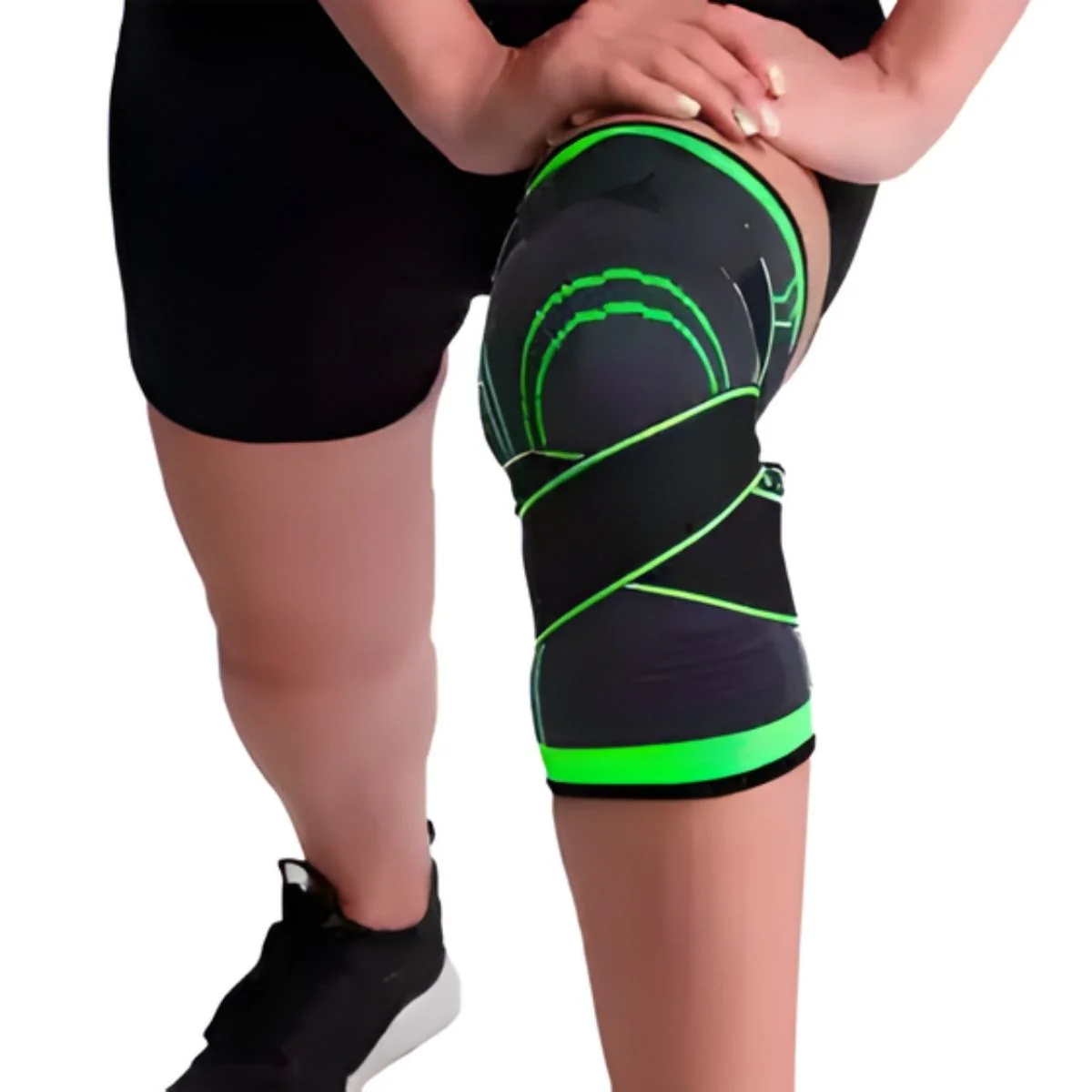 Rodillera Deportiva De Compresión Ajustable Con Soporte De Rótula Para Fitness, Running Y Rehabilitación - Image 2