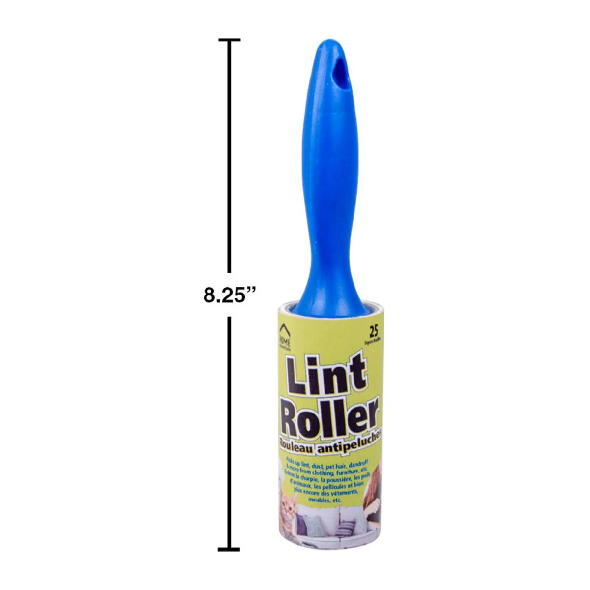 Rodillo Para Pelusa De 25 Hojas Con Mango Azul - Image 2