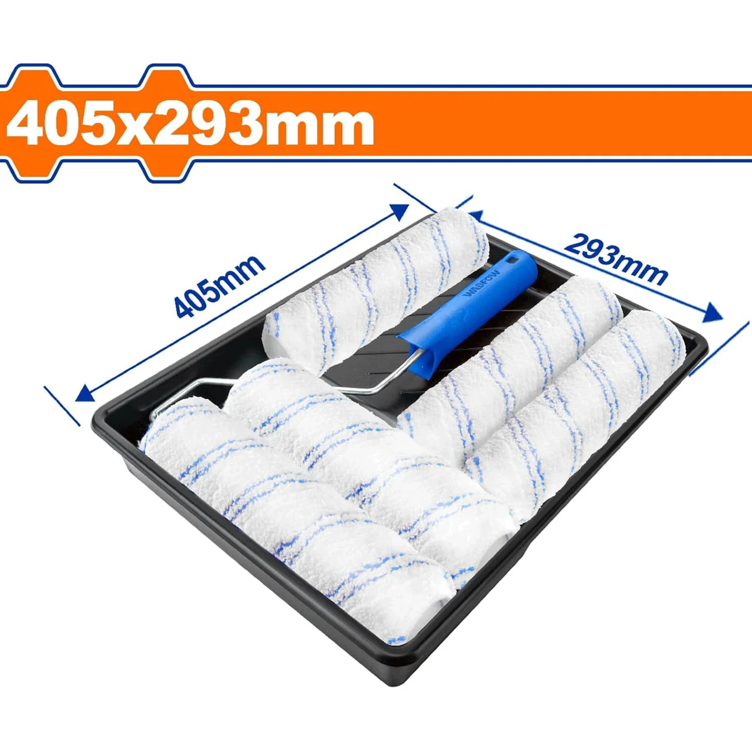 Rodillo Para Pintar 9" Y Bandeja Para Pintar 405X293mm. Paredes Internas. Set 7 En 1. - Image 2