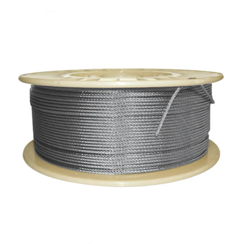 Rollo De Cable 7X7. Diametro 5 Mm. 100 Metros De Largo. Acero Inoxidable AISI 316 Marino.