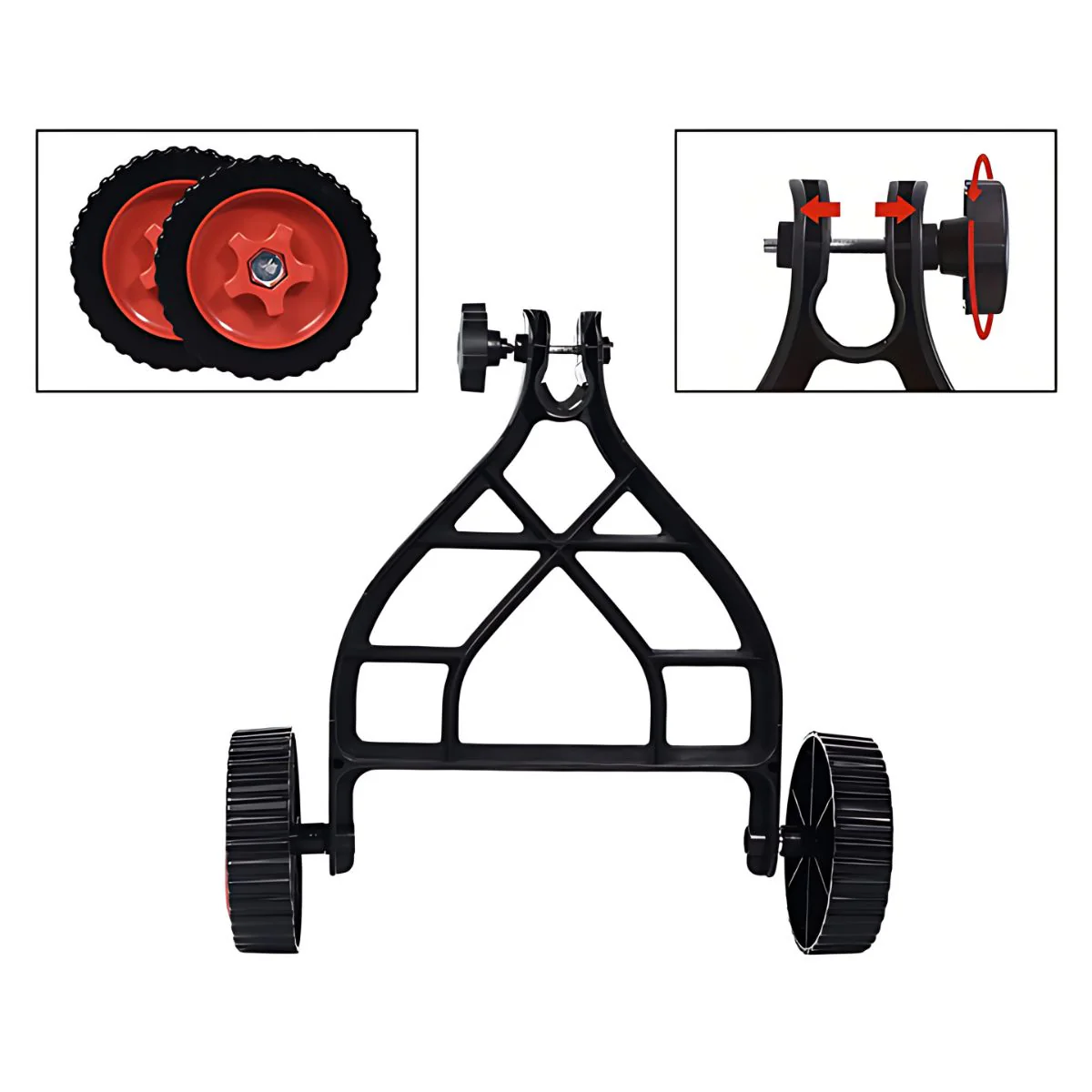 Rueda Auxiliar Universal Para Desmalezadora Guira. Ruedita De Soporte Ajustable Para Cortadora De Césped. - Image 3