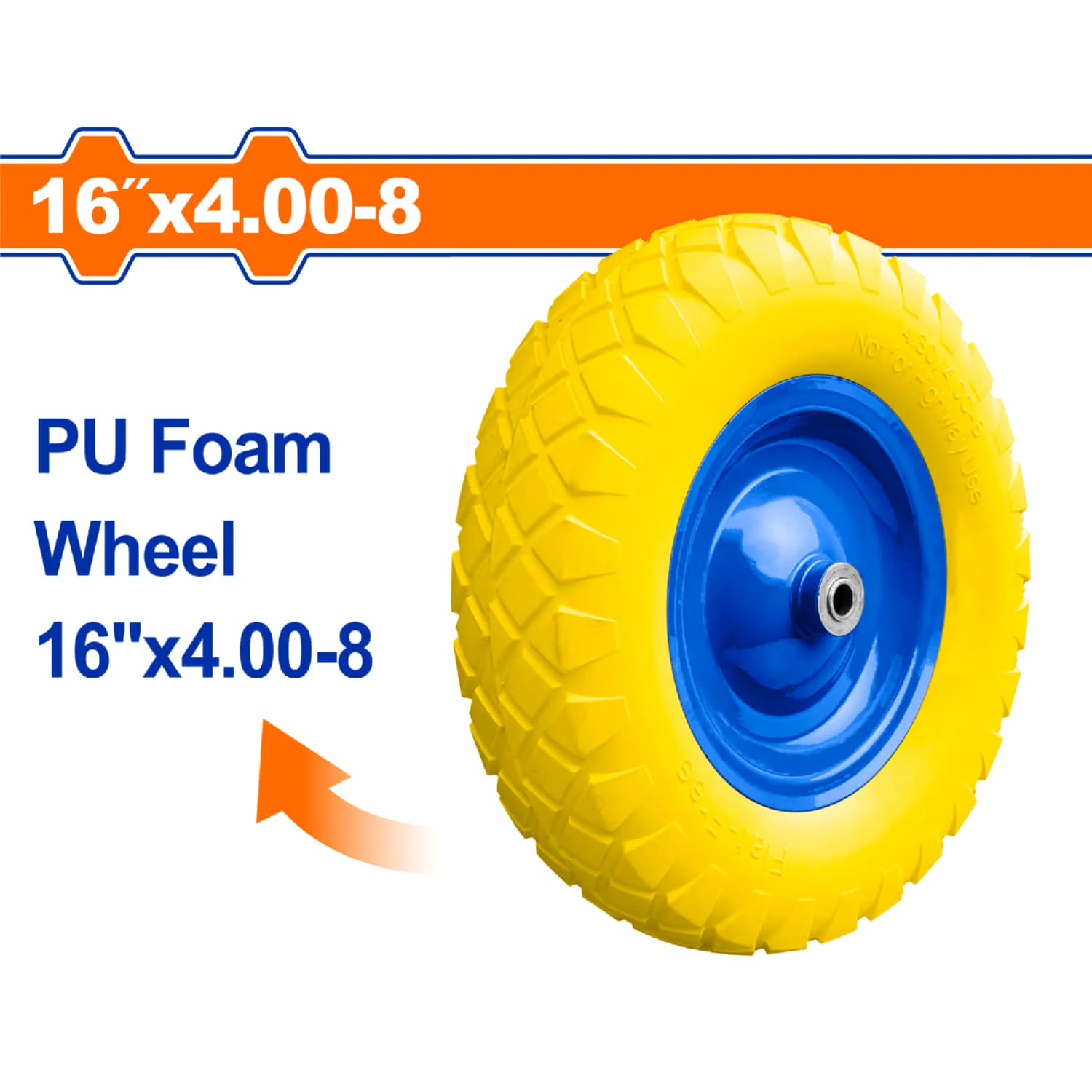 Rueda De Espuma Para Carretillas De 150 Kg. De 16" X 4.00-8 Comp. Con: WWB8F01 WWB8F03