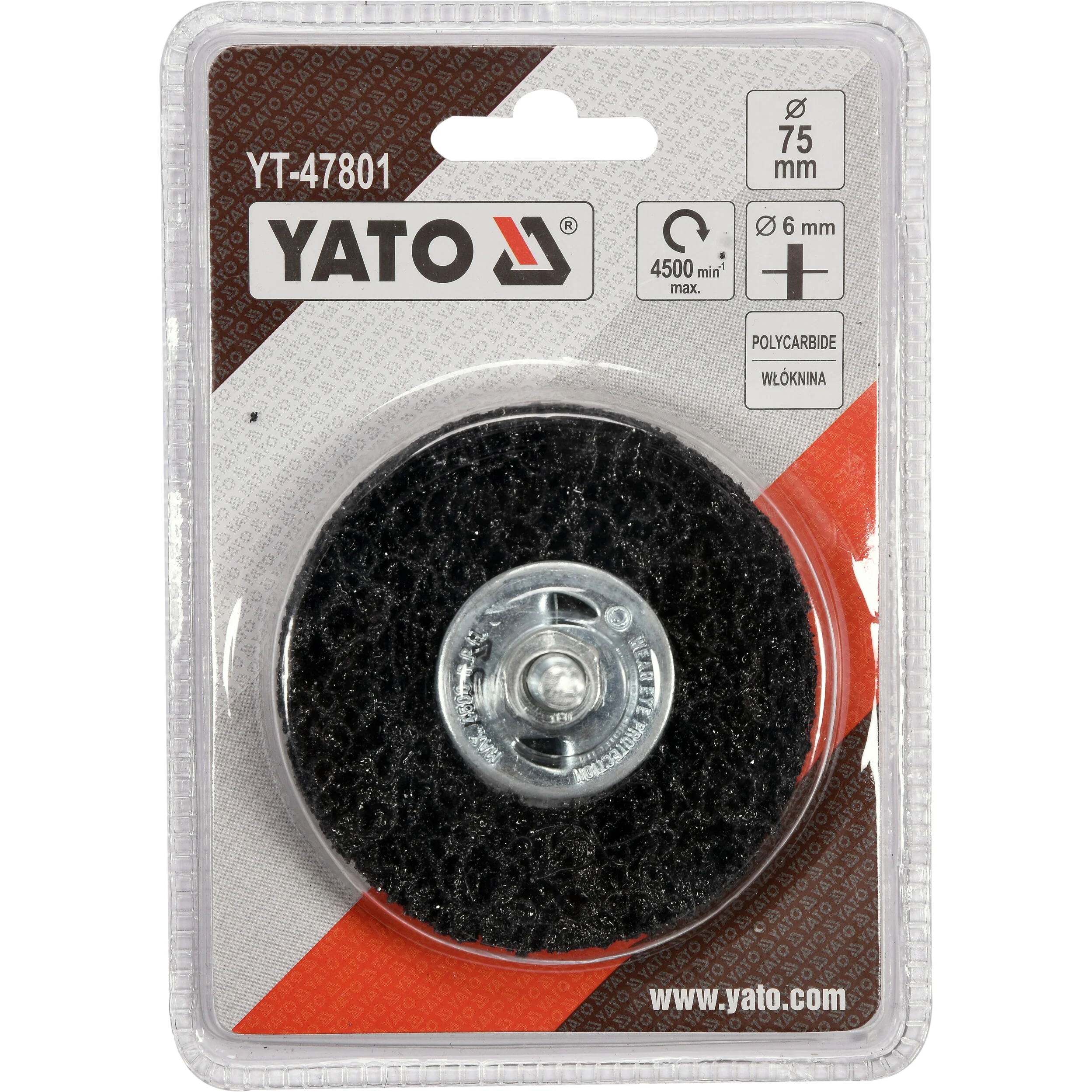 Rueda Nylon Negra Abrasiva Cepillo Circular Para Taladro 3" Elimina Óxido, Pintura - Image 3